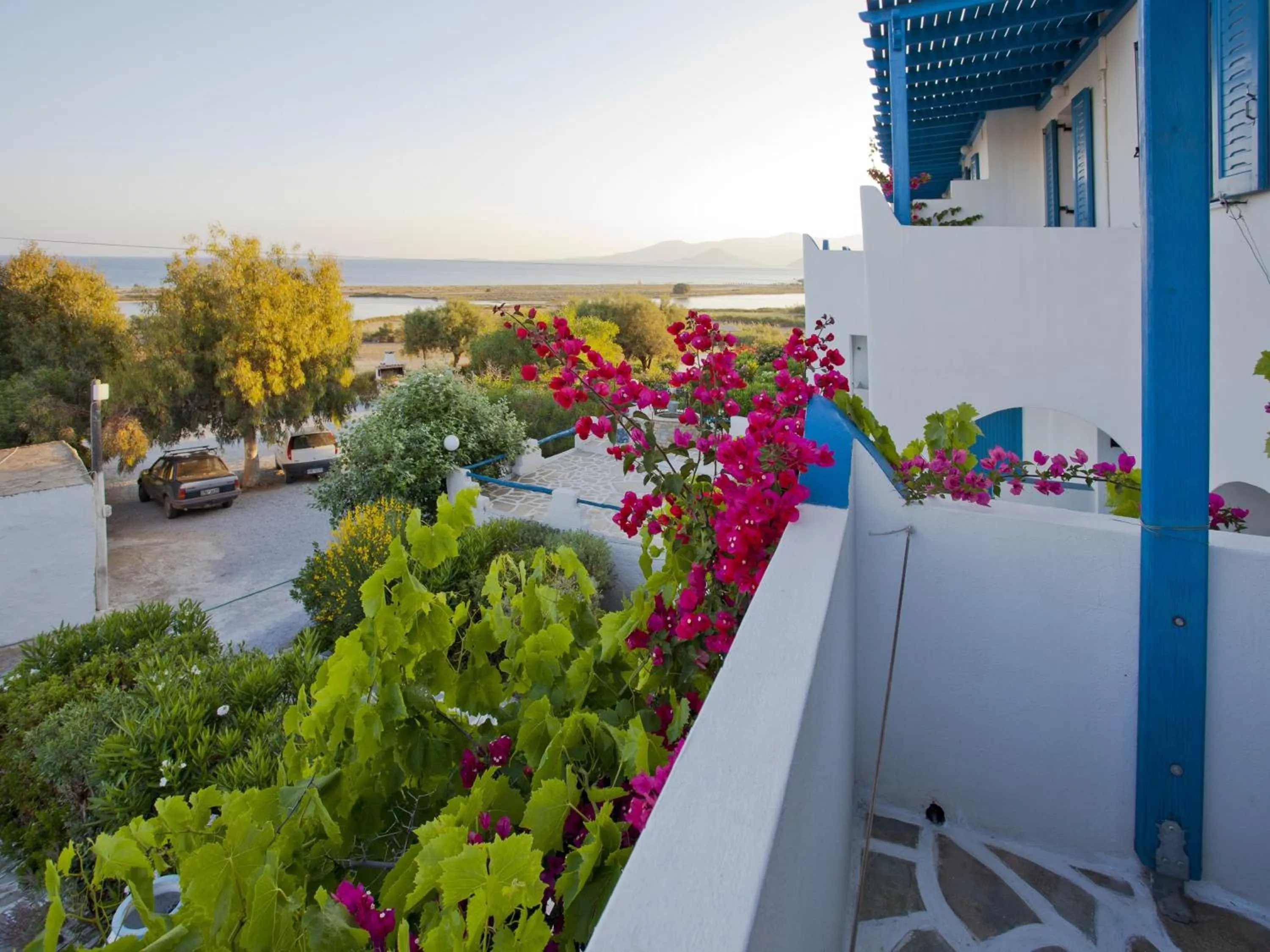 Balcony/Terrace in Koulas Pension - Red Lake