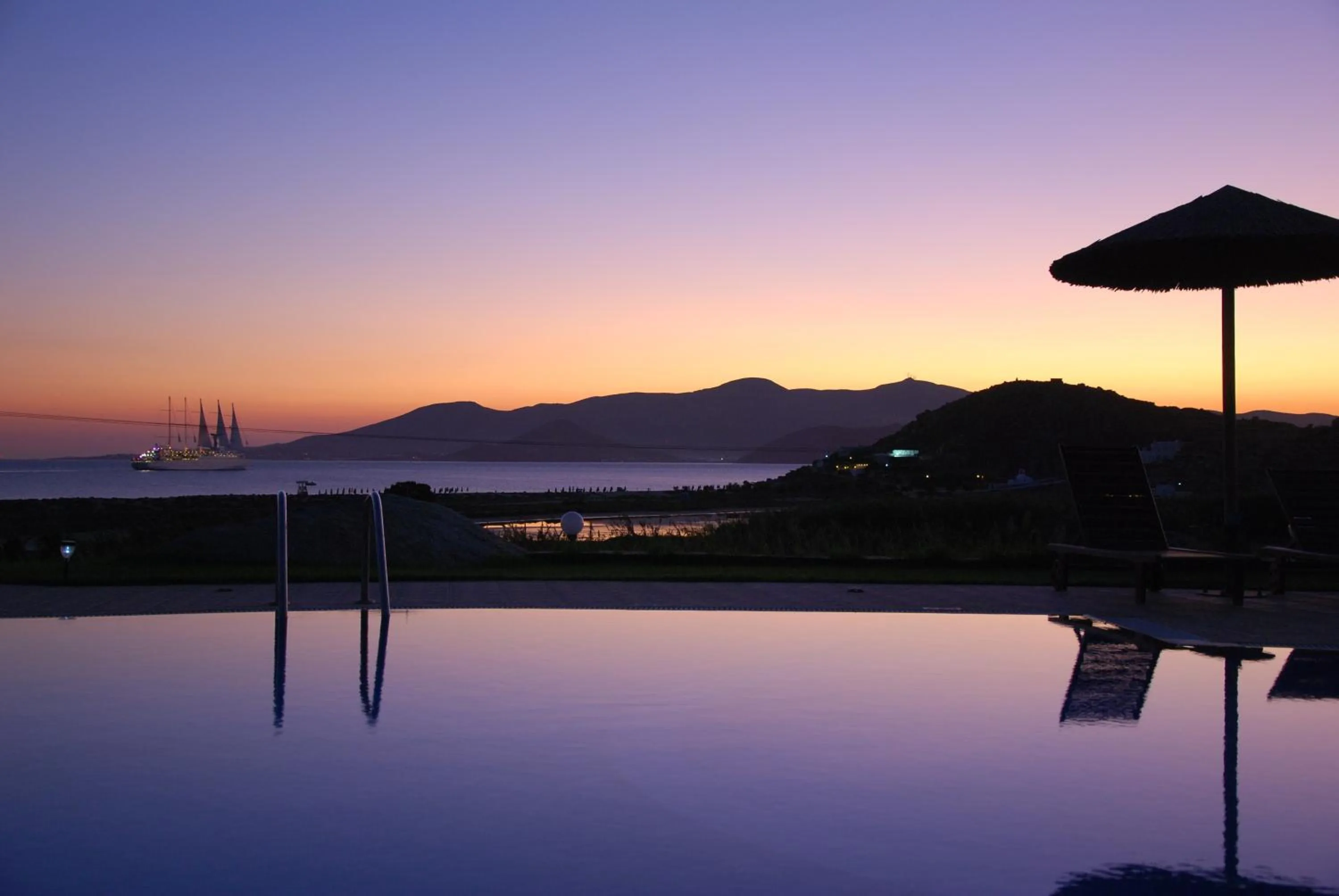 Swimming pool in Koulas Pension - Red Lake