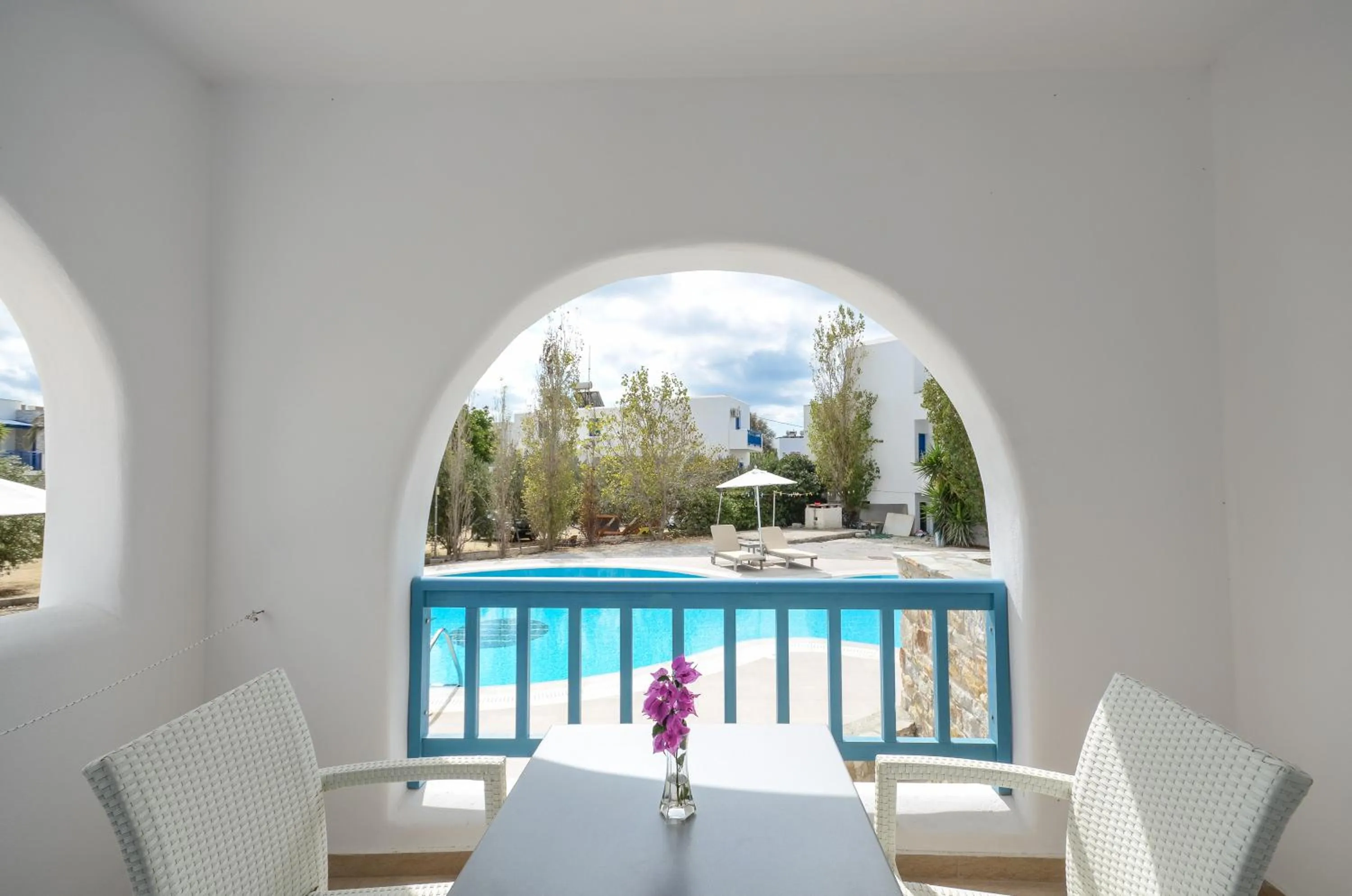 Pool view in Hotel Francesca