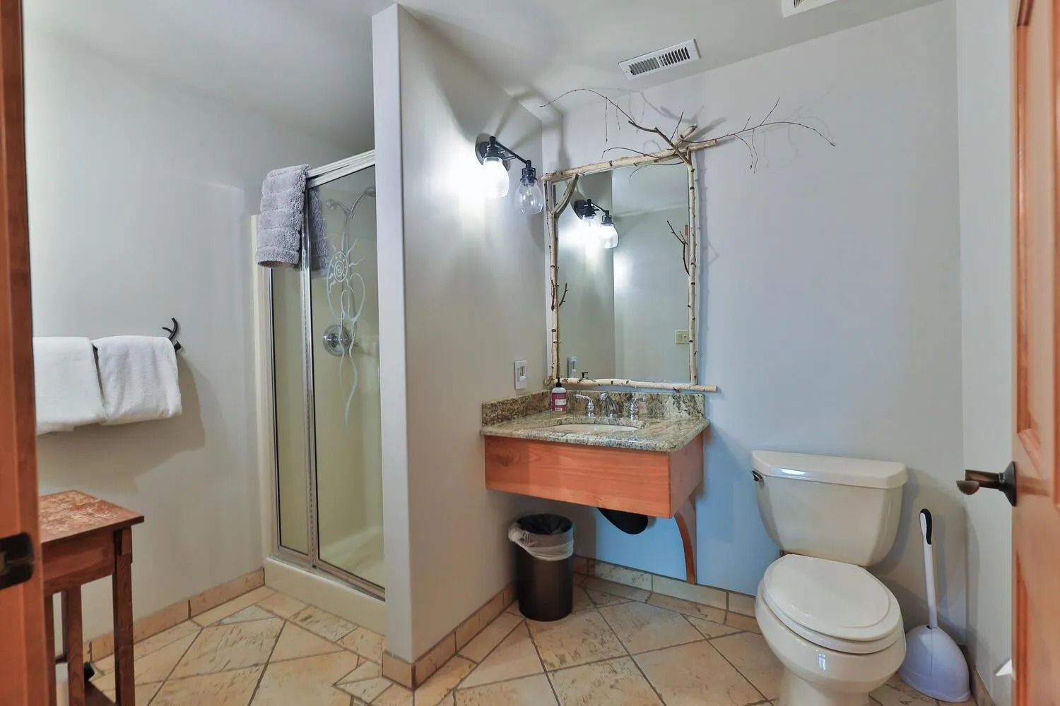 Shower in Solstice Suites