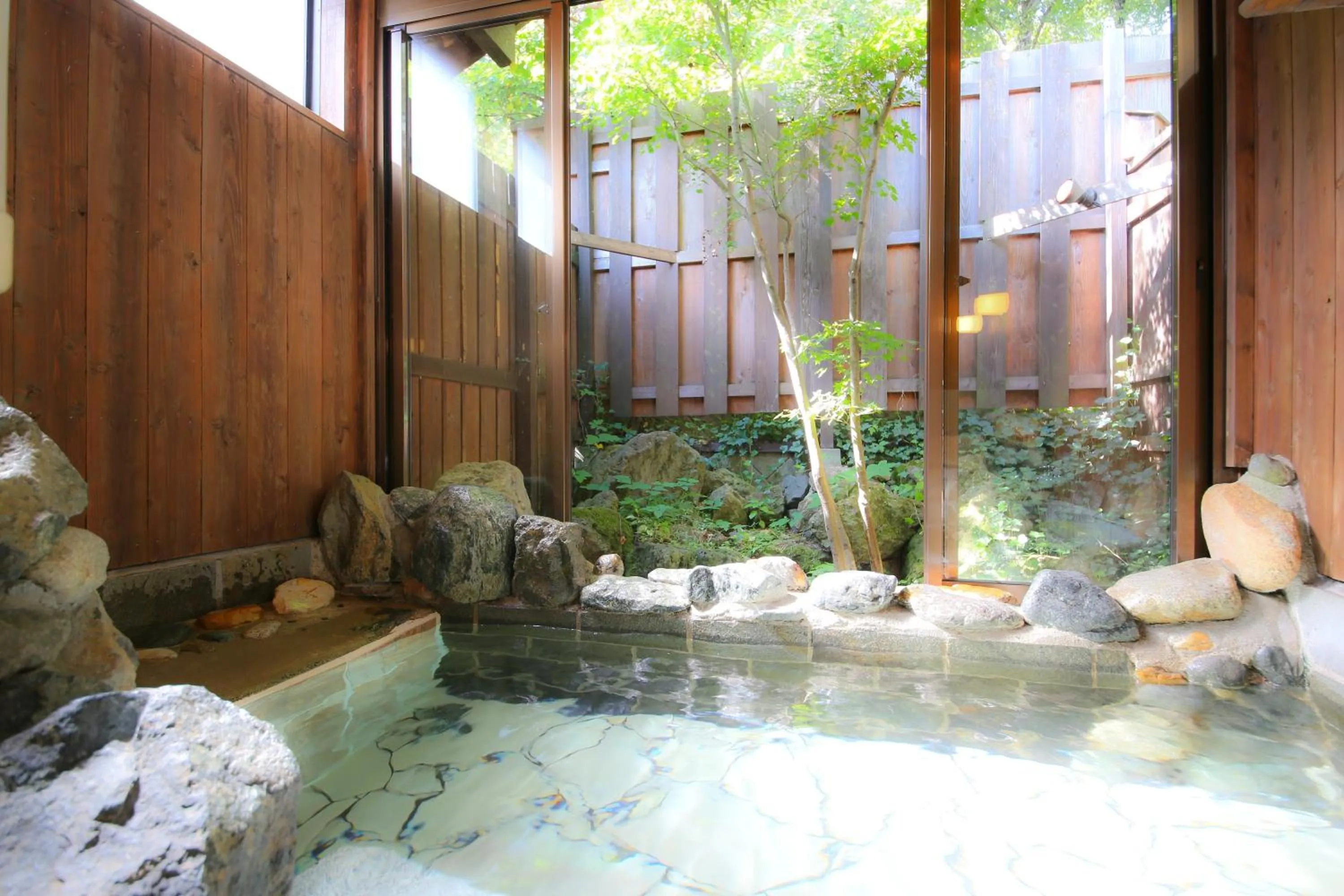 Open Air Bath in Hotel Soyokaze