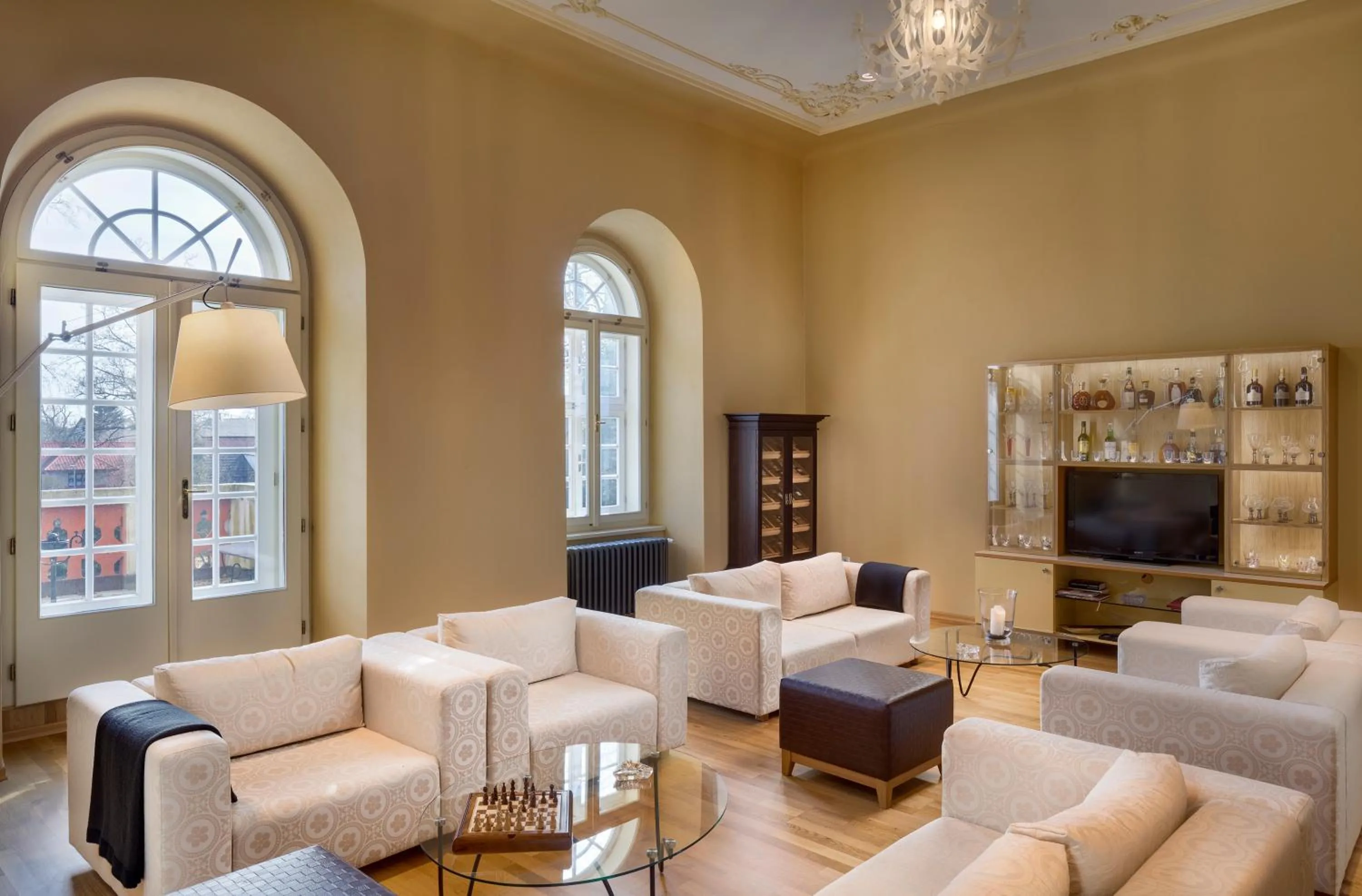 Seating area in Chateau Herálec Boutique Hotel & Spa by L'Occitane