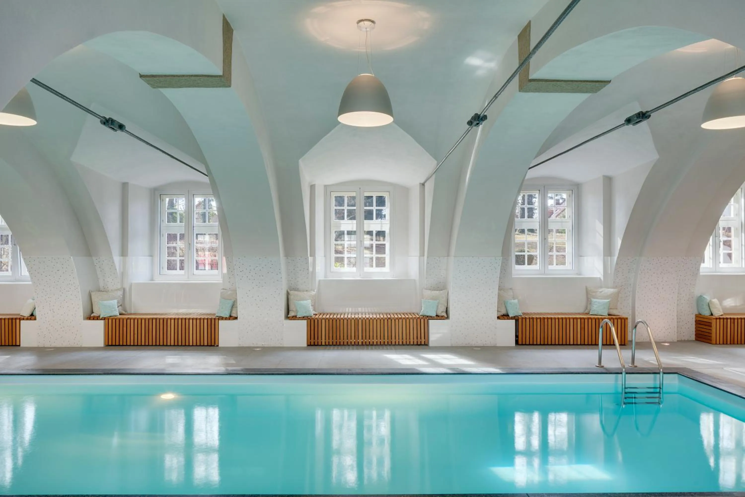 Swimming pool in Chateau Herálec Boutique Hotel & Spa by L'Occitane
