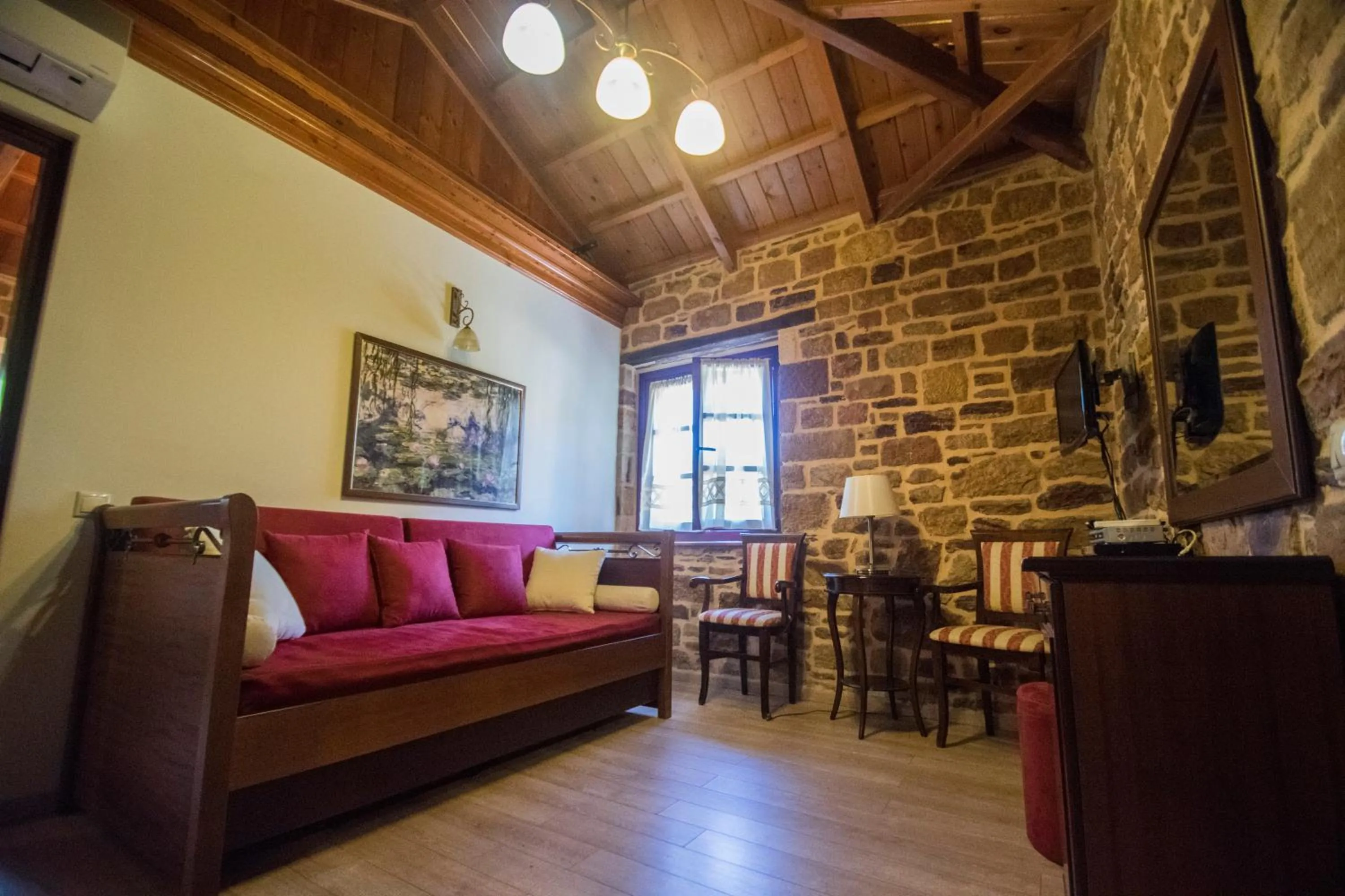 Living room in Archontiko Riziko