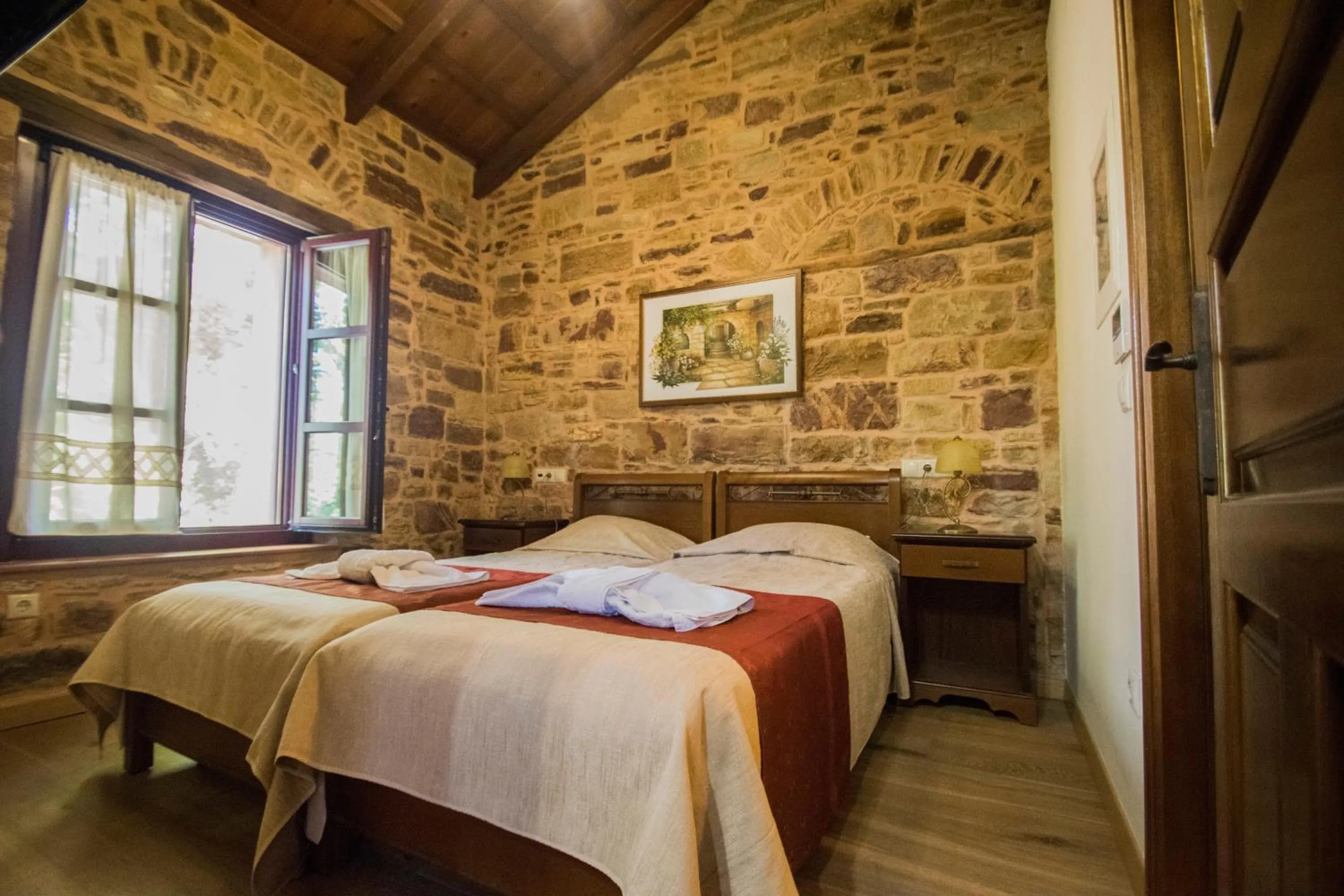 Bedroom, Bed in Archontiko Riziko