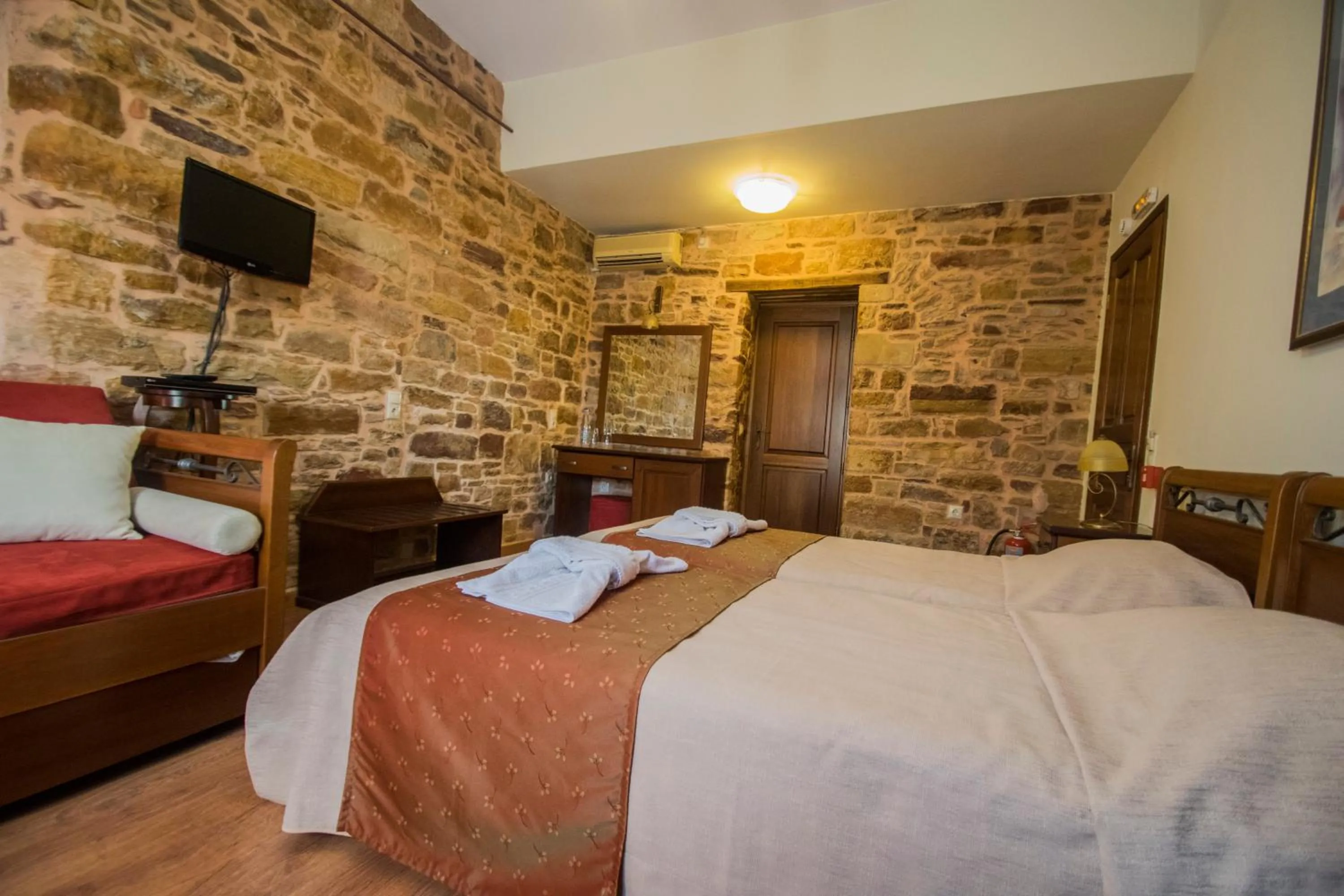 Bedroom, Bed in Archontiko Riziko