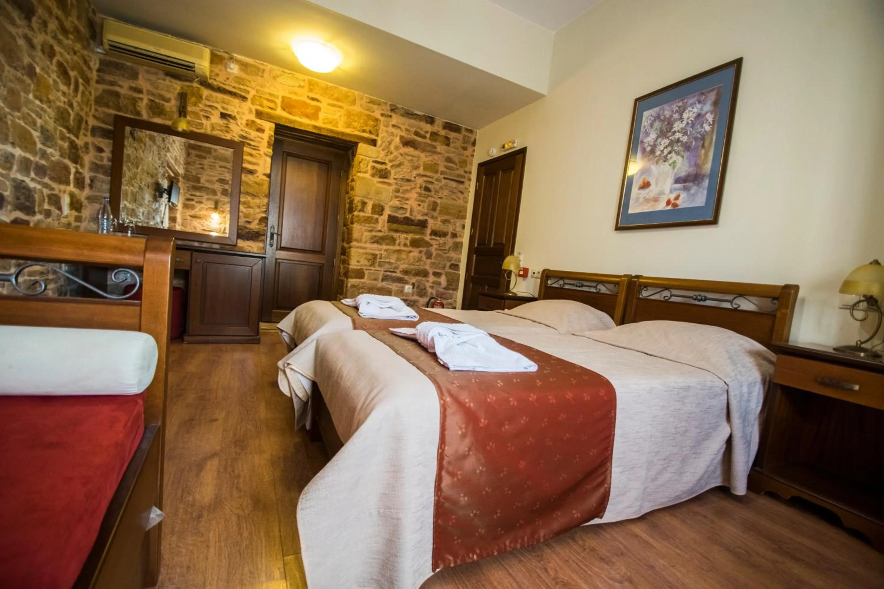 Bedroom, Bed in Archontiko Riziko