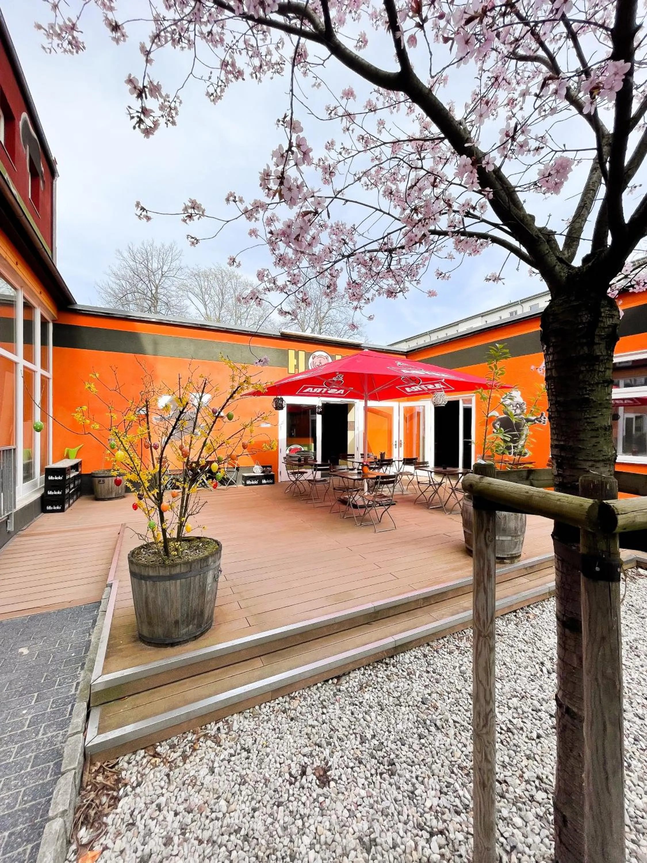 Patio in HOLI City Apart Hotel Berlin