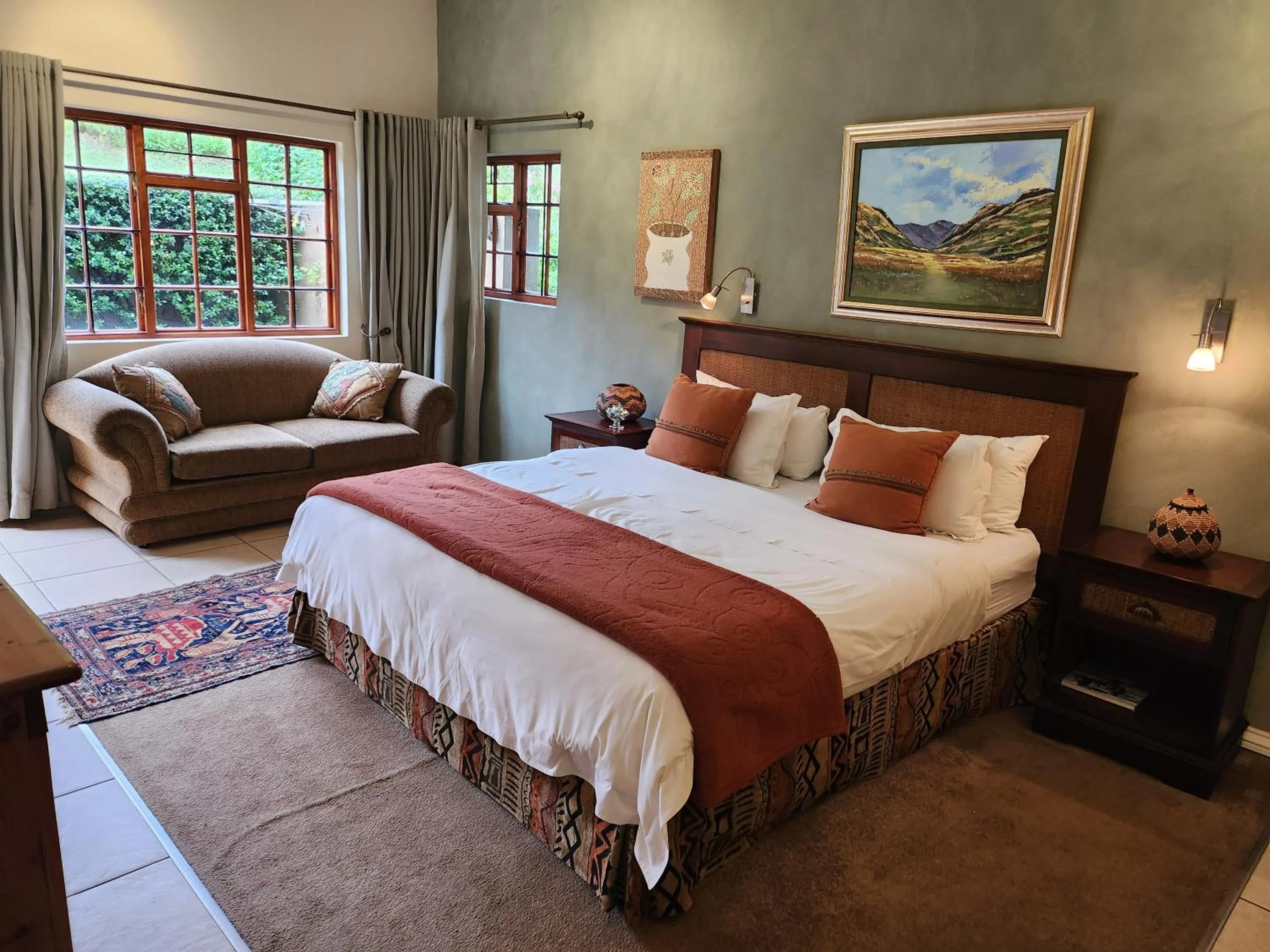 Bed in Stonecutters Lodge