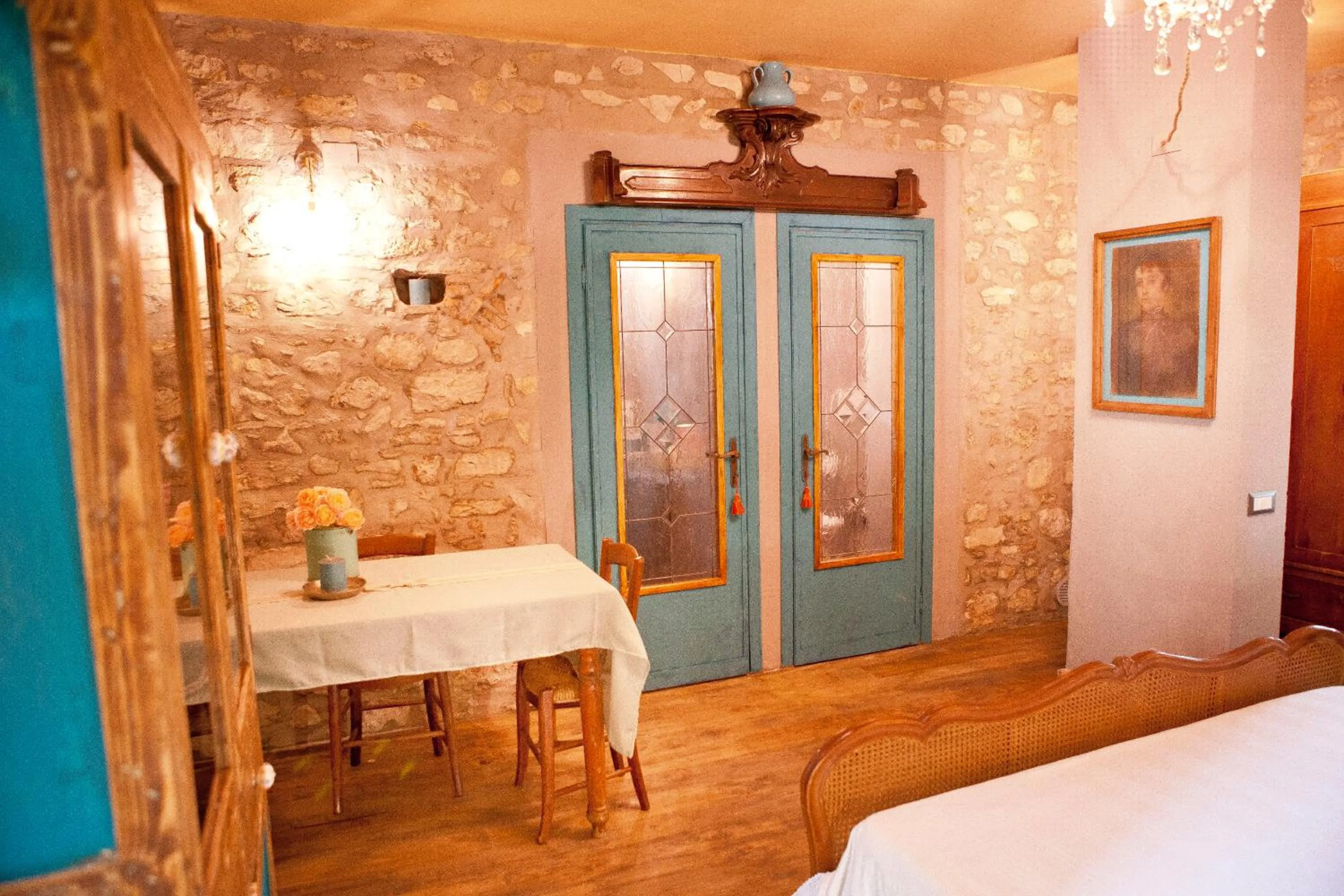 Dining area, Bed in Il Pievano B&B