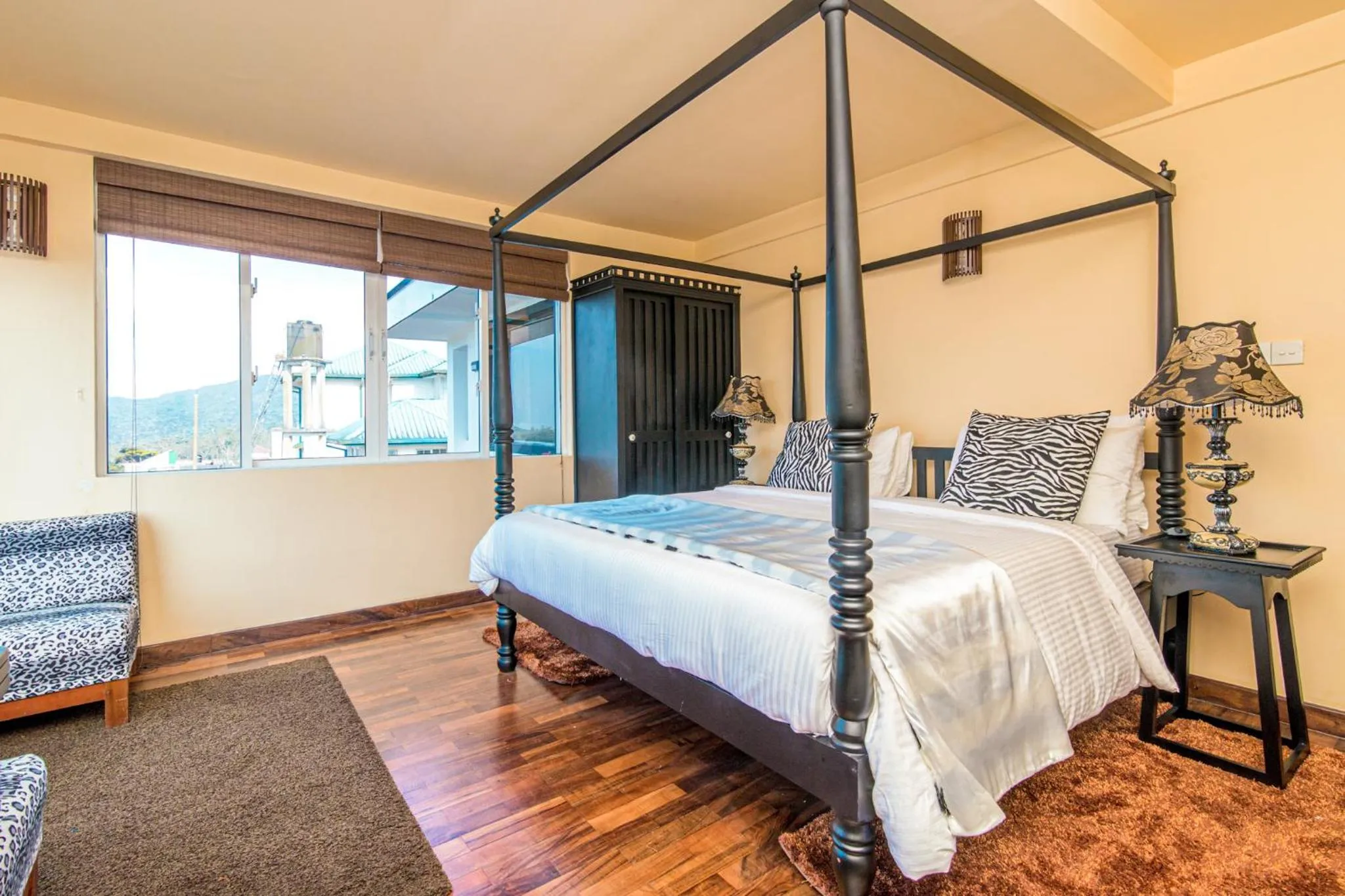 Bed in The Forest and Lake by Schofieldshire