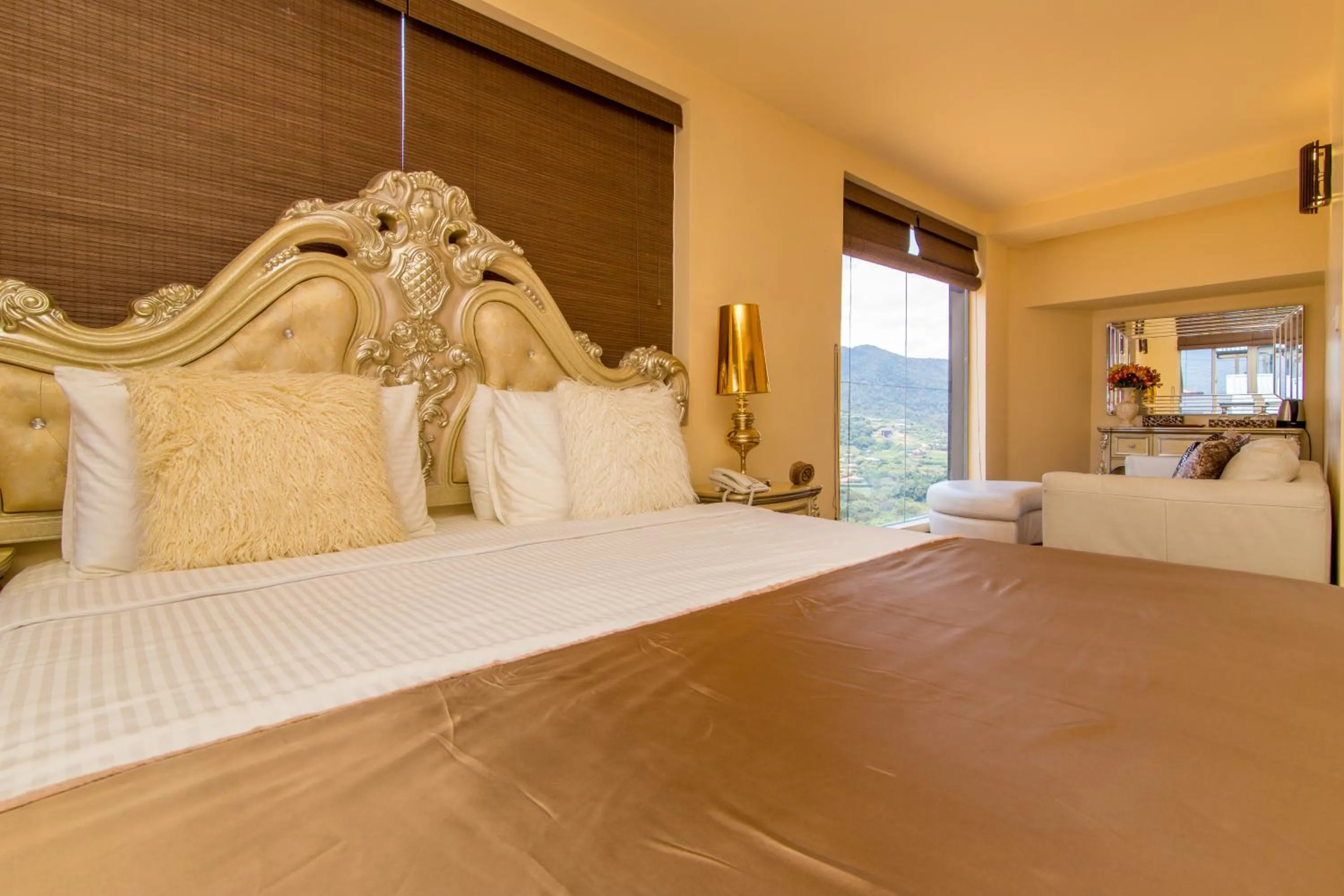 Bed in The Forest and Lake by Schofieldshire