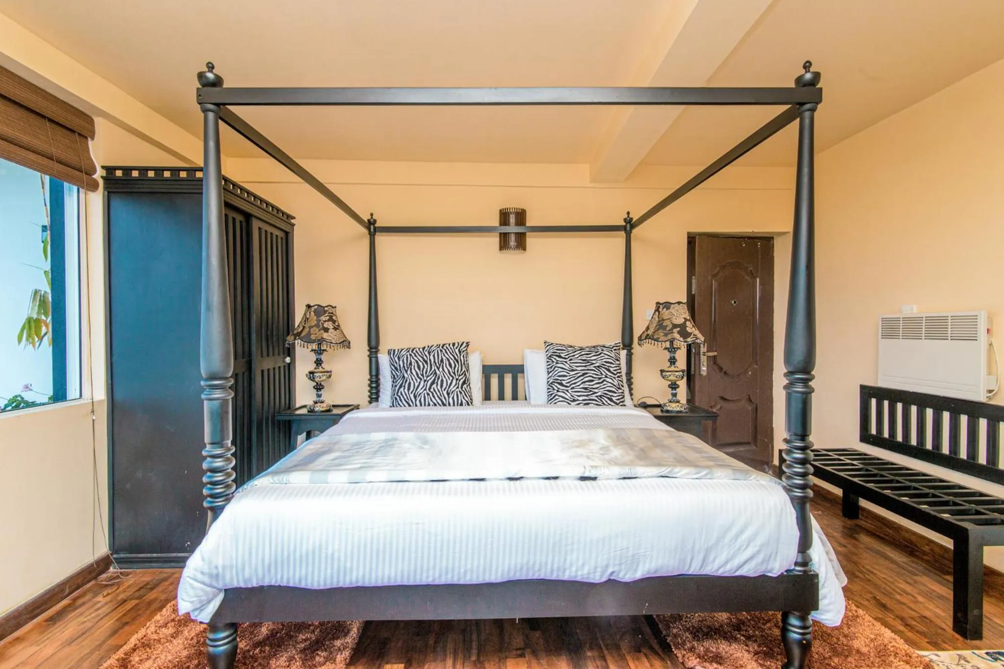 Bed in The Forest and Lake by Schofieldshire