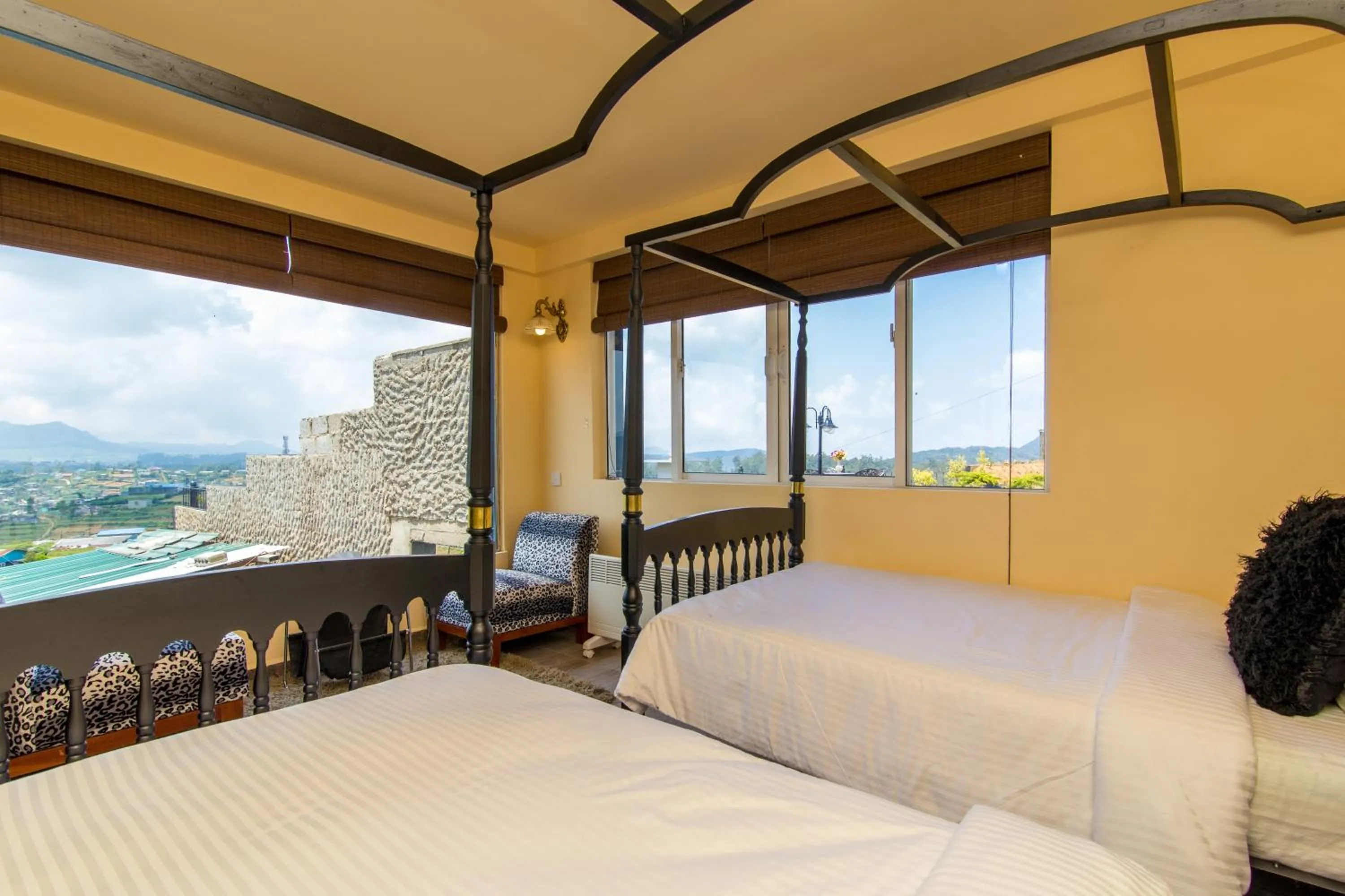 Bed in The Forest and Lake by Schofieldshire