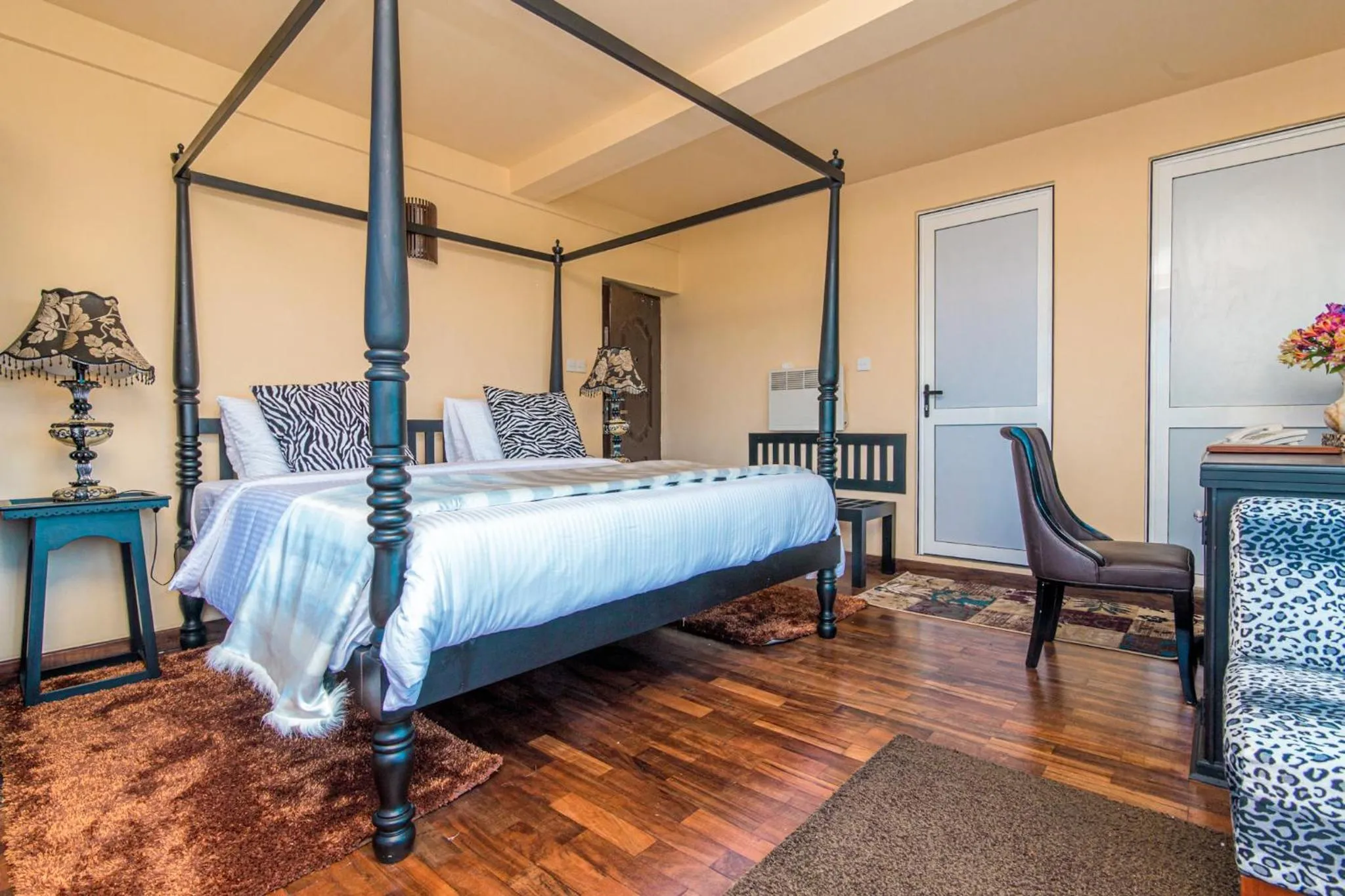 Bed in The Forest and Lake by Schofieldshire