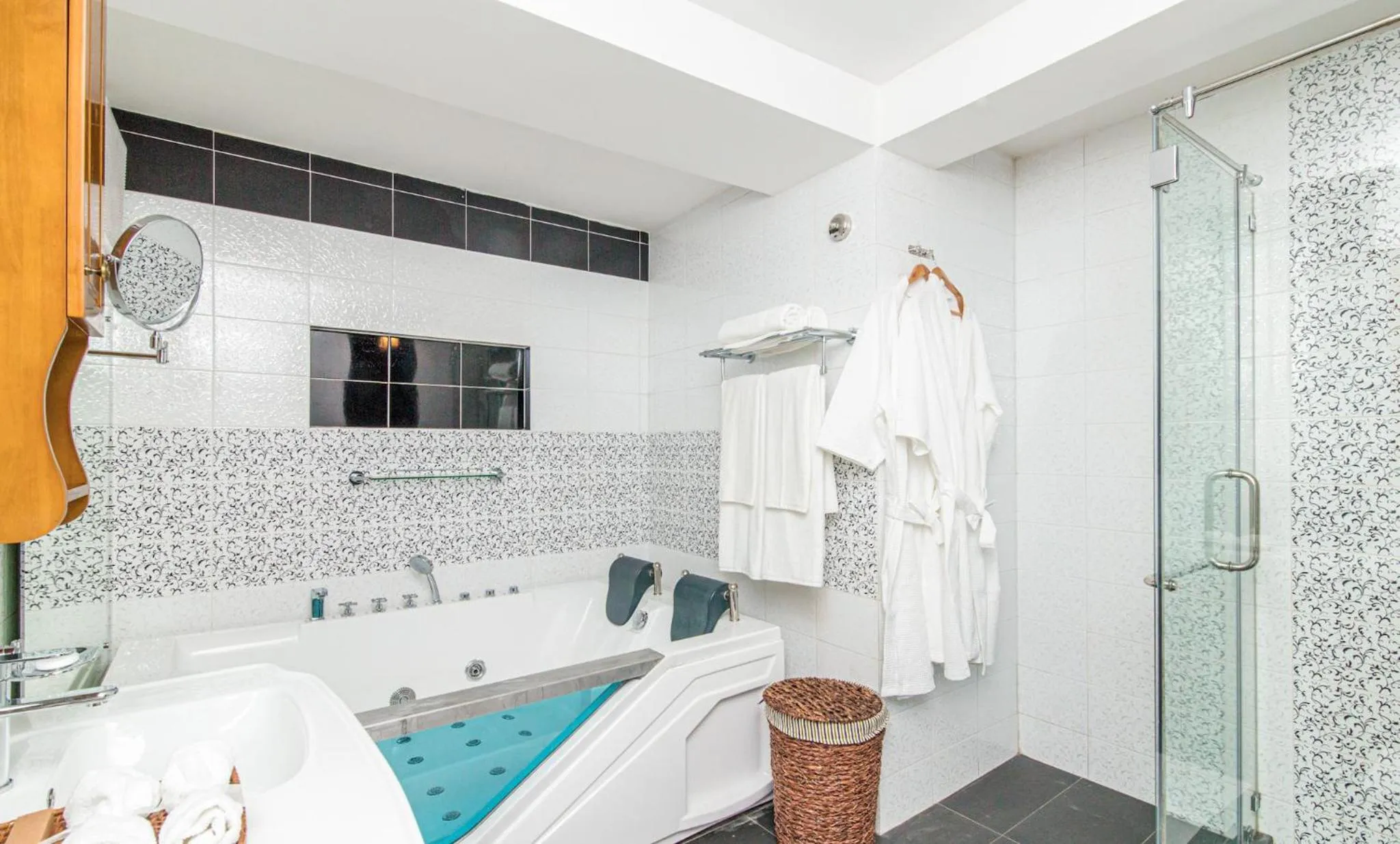 Shower in The Forest and Lake by Schofieldshire