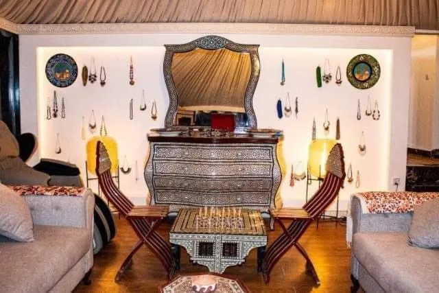 Living room in Mazayen Rum Camp