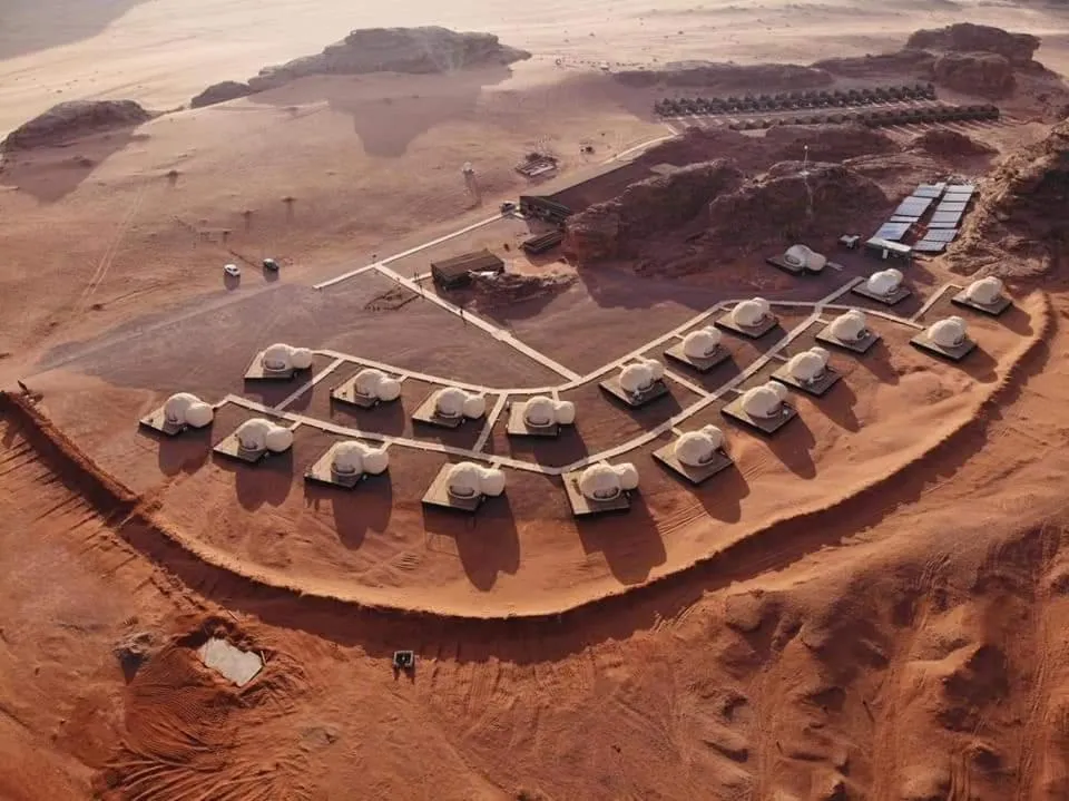 Bird's eye view in Mazayen Rum Camp