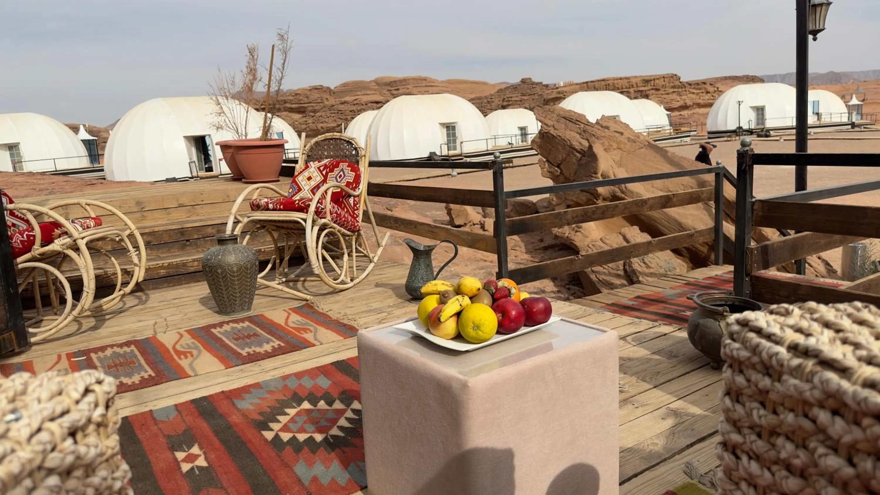 Patio in Mazayen Rum Camp
