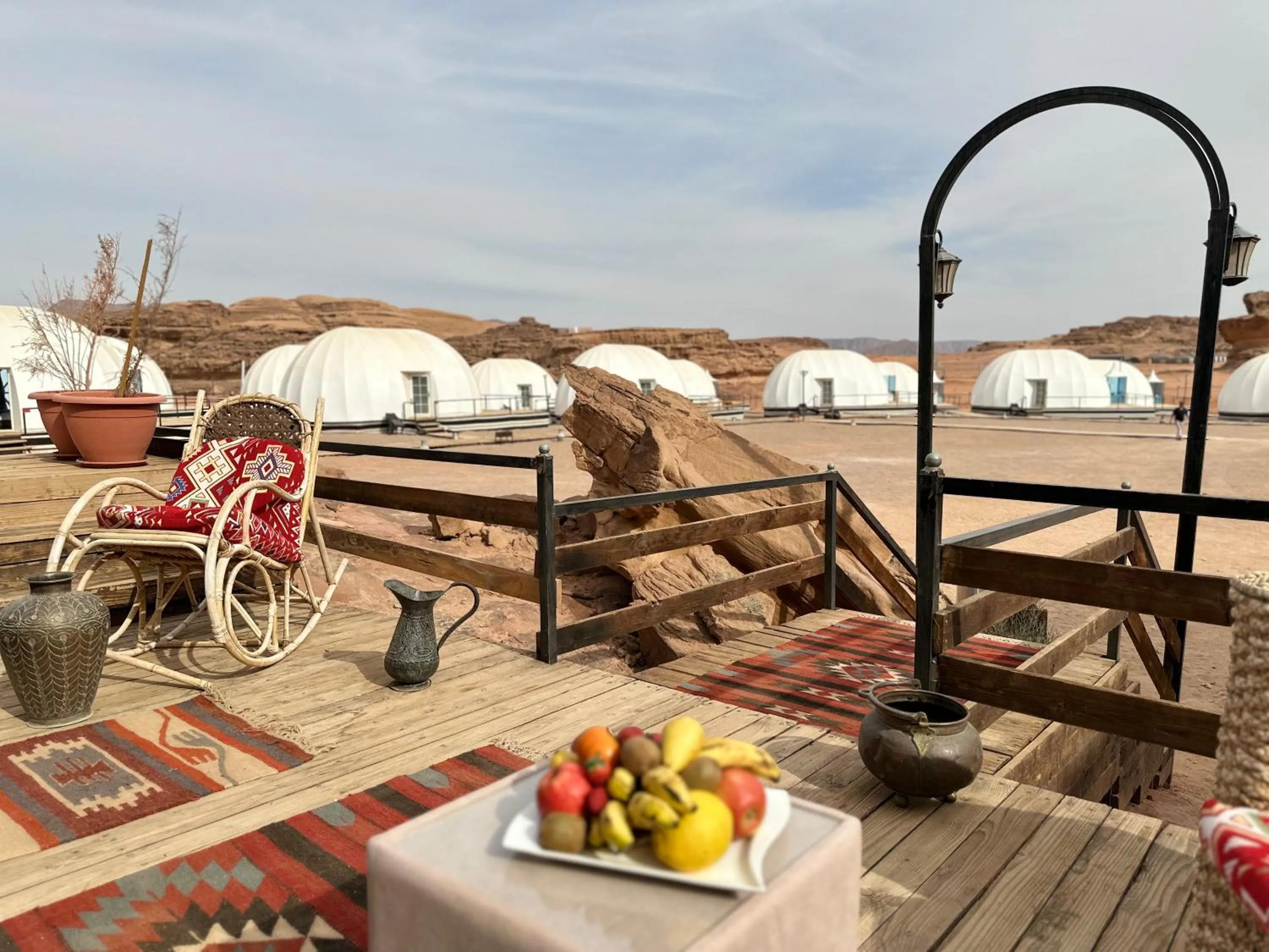 Patio in Mazayen Rum Camp