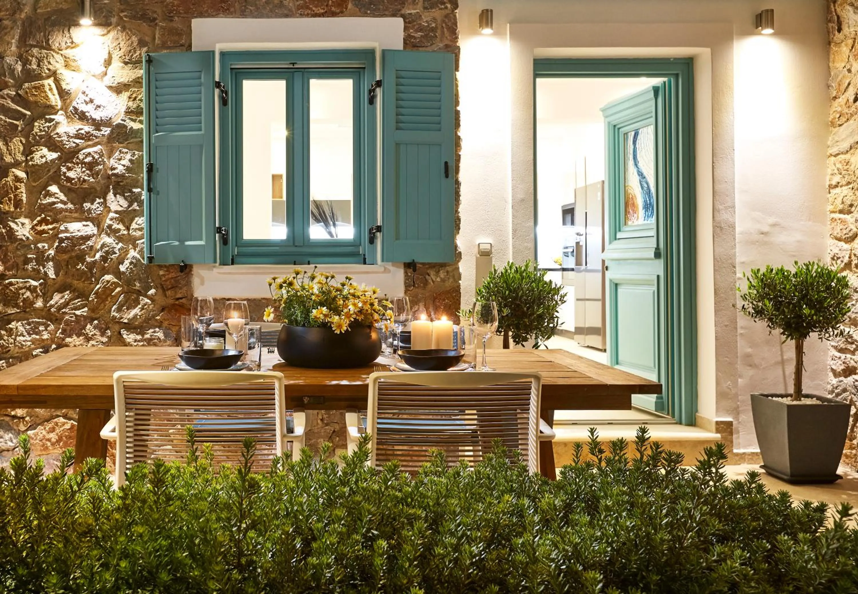 Time of day in Almyriki Beach Villa