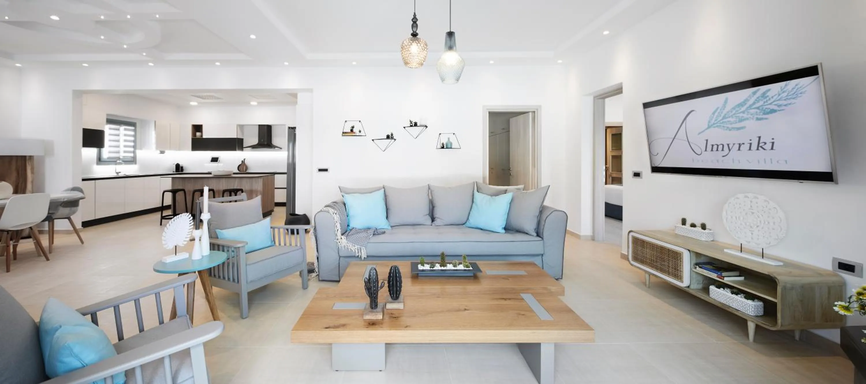 Time of day in Almyriki Beach Villa