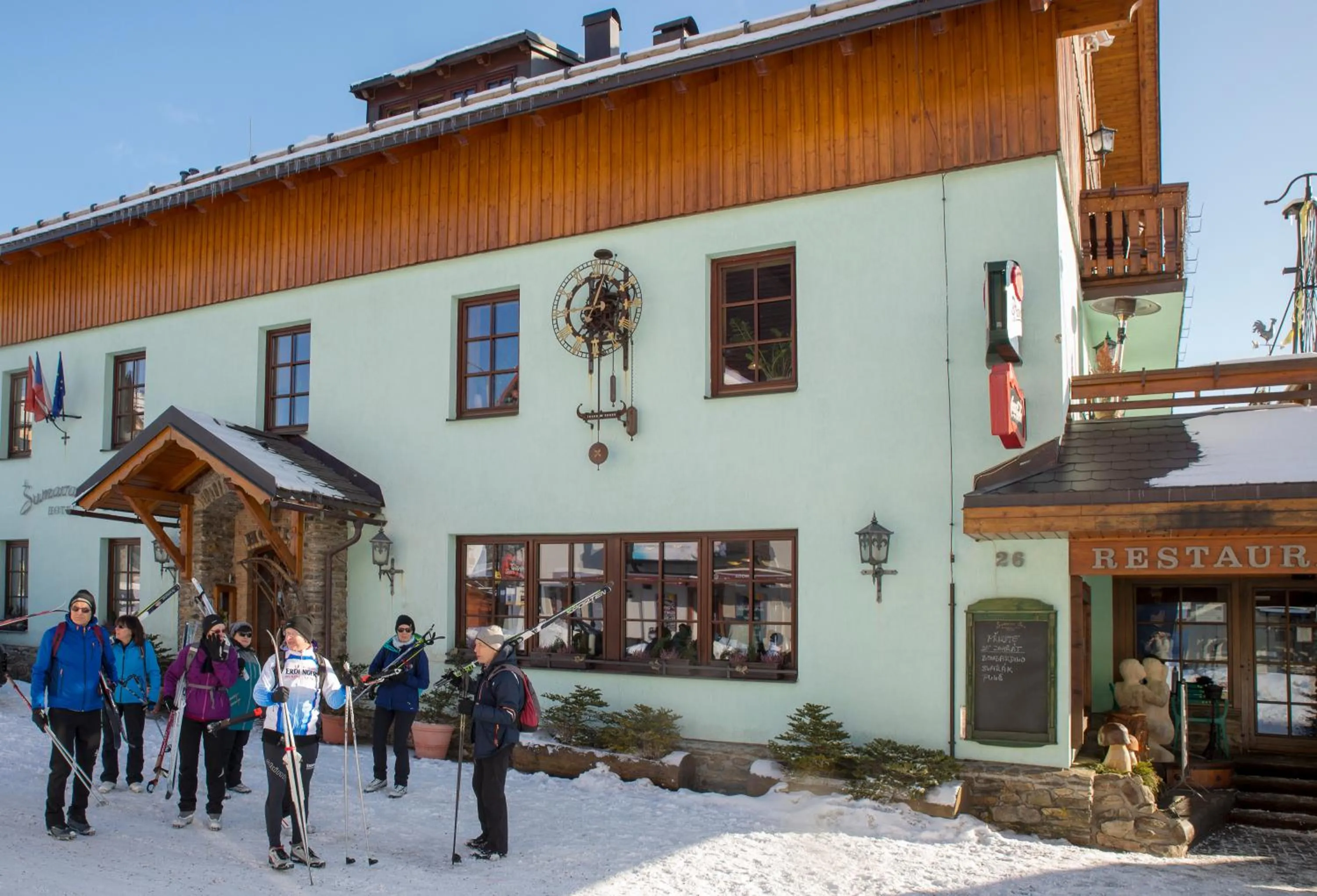 Skiing in Šumava Inn