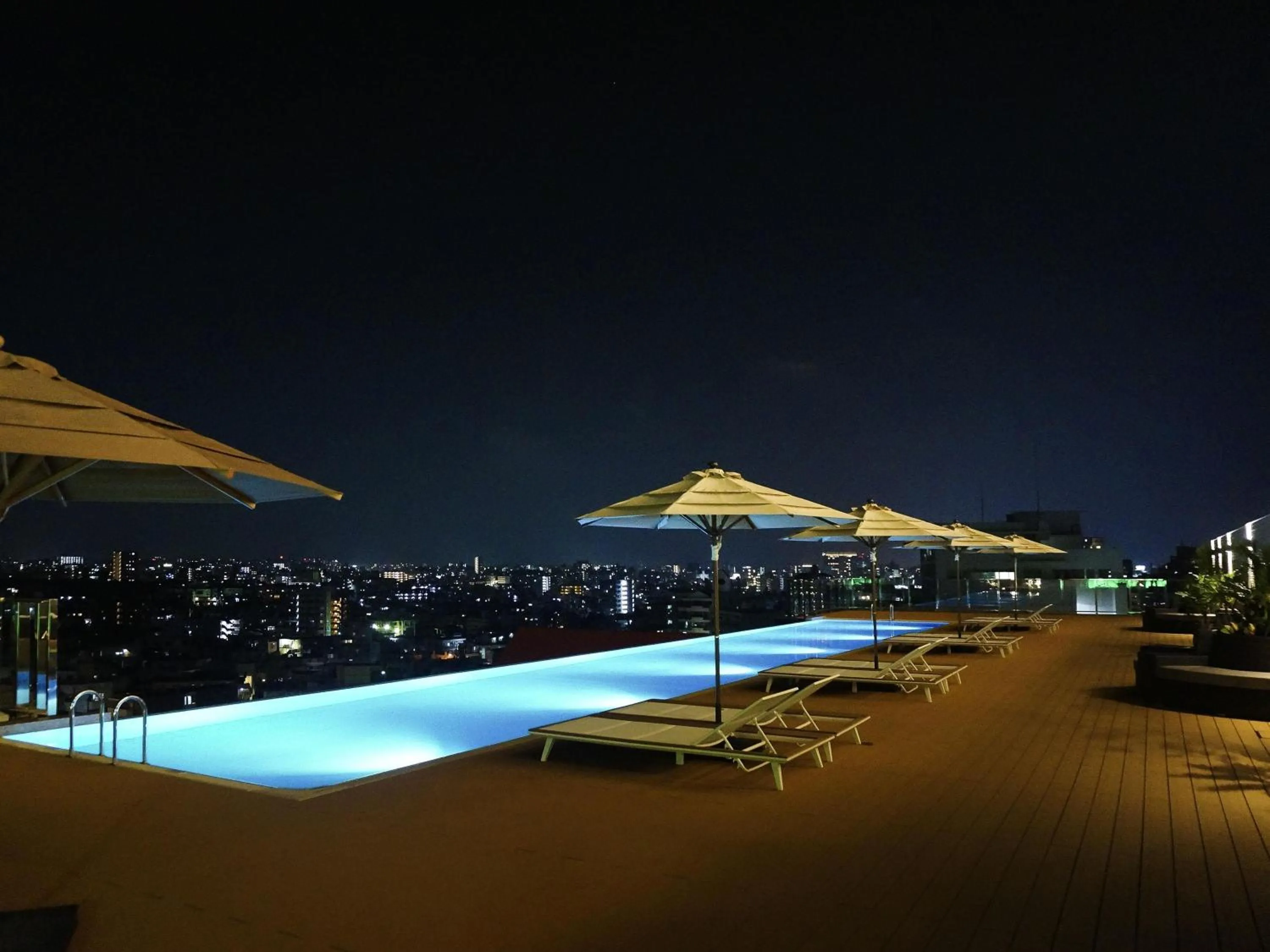 Pool view in Novotel Okinawa Naha