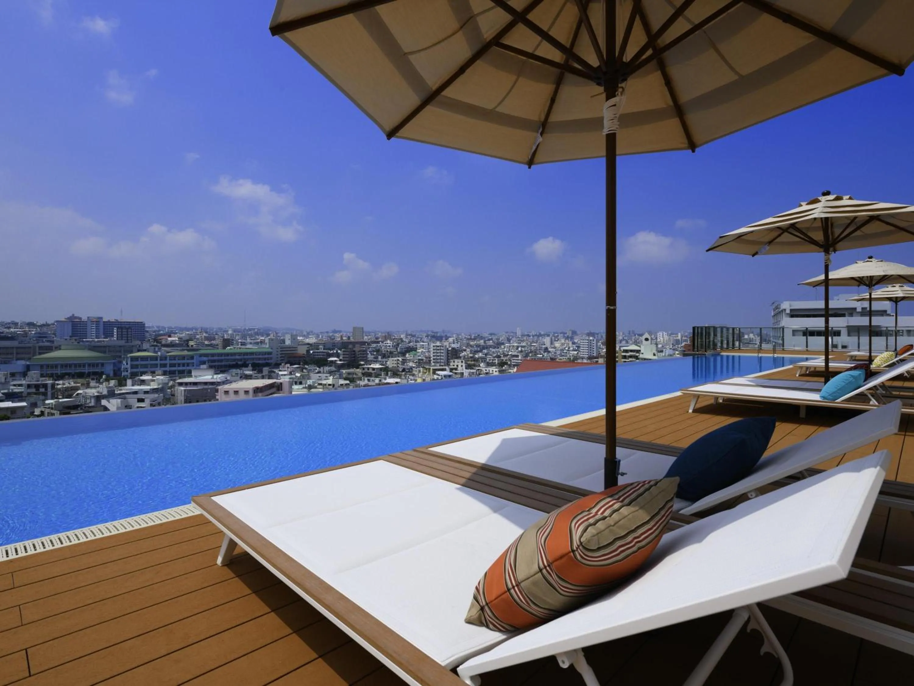 Pool view in Novotel Okinawa Naha