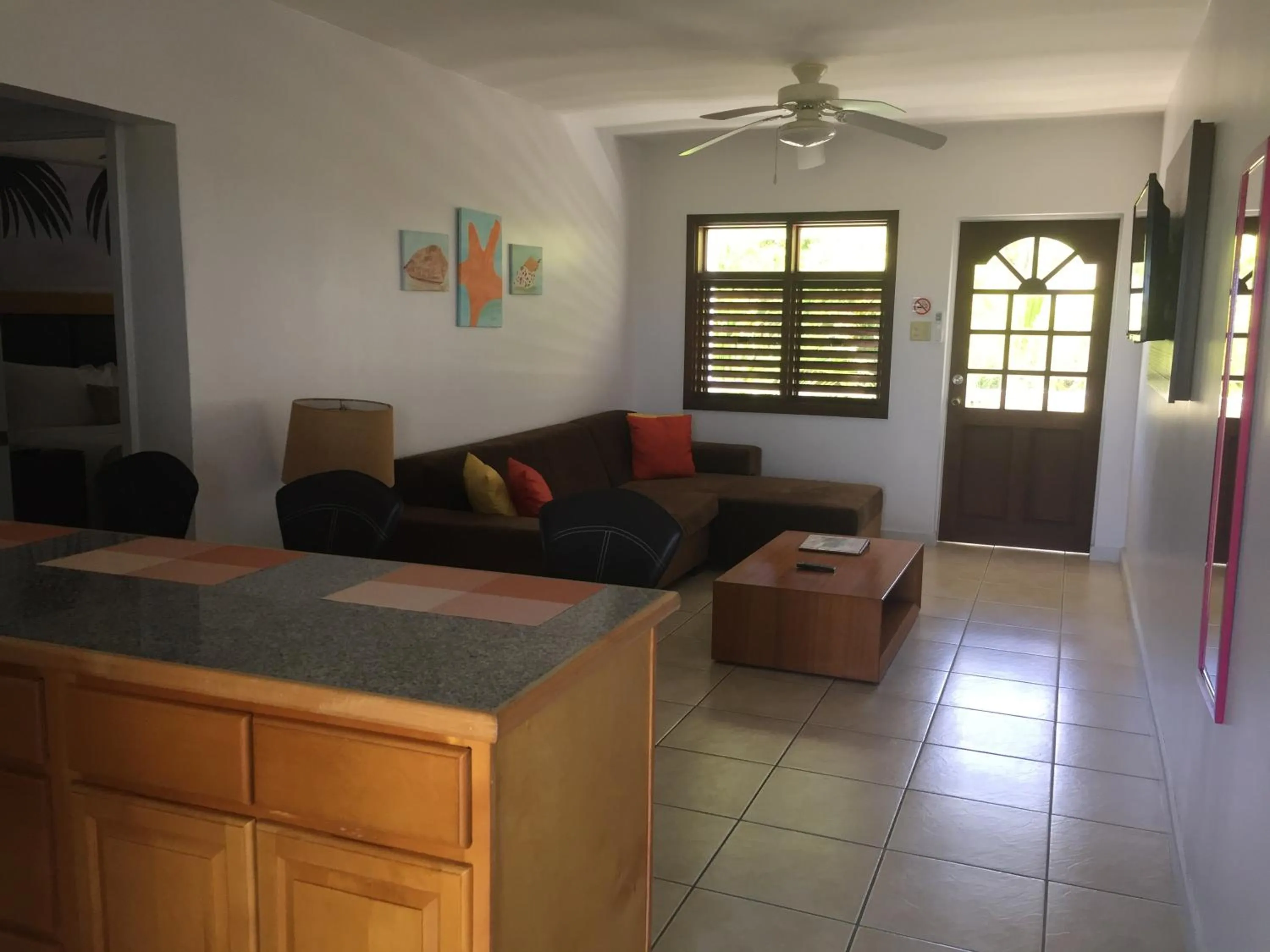 Living room in Buccaneer Beach Club