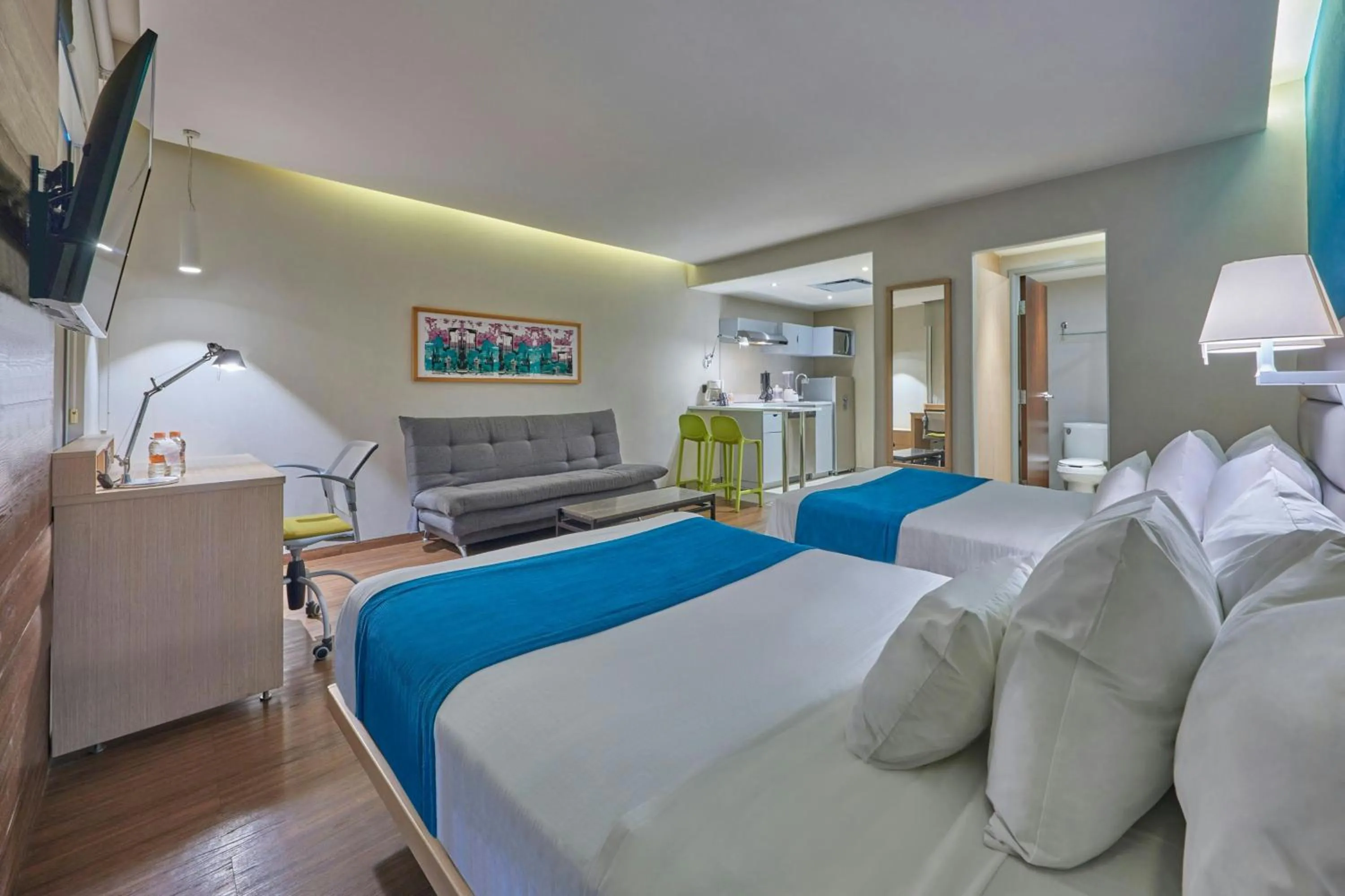 Bedroom, Bed in City Express by Marriott Playa del Carmen