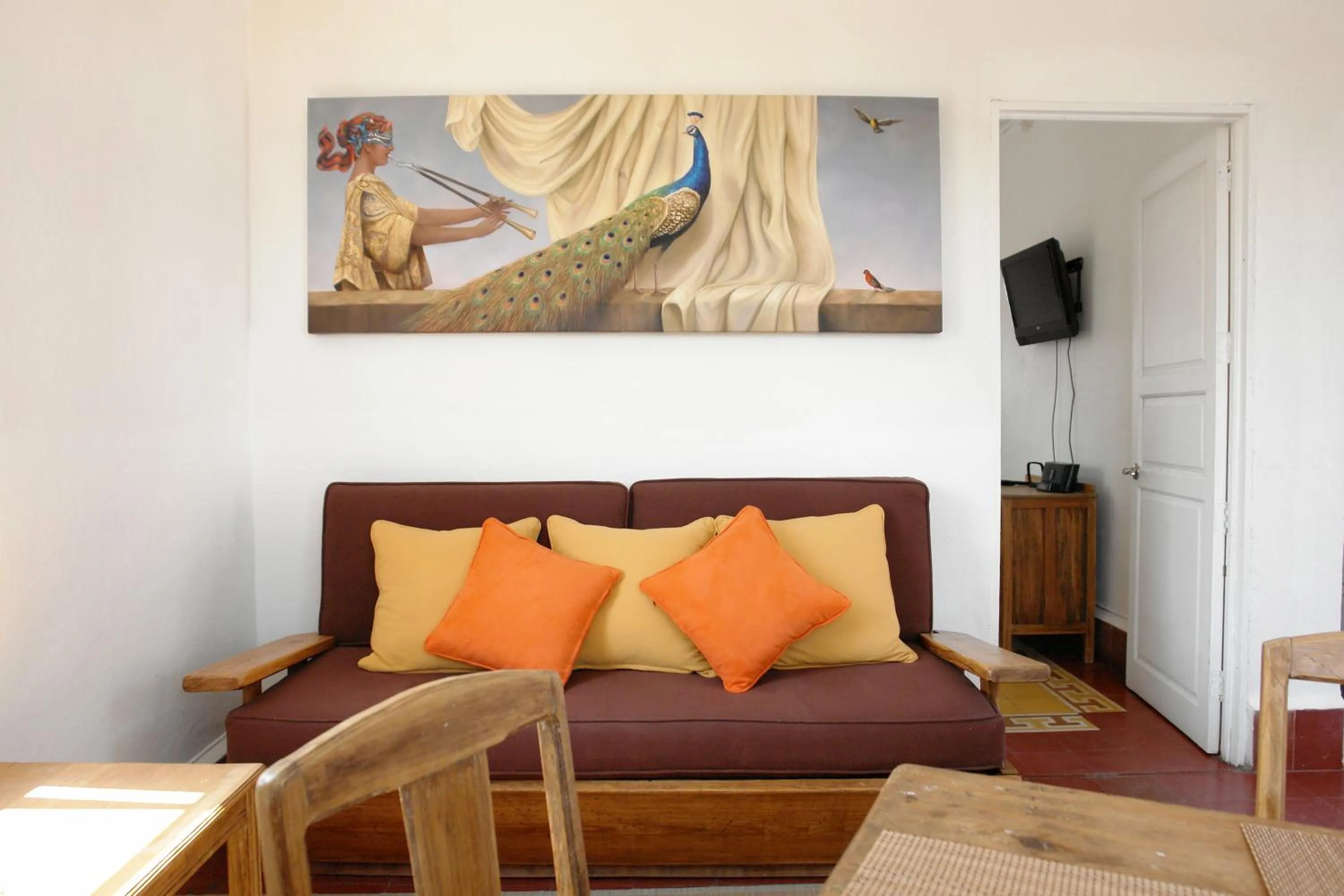 Living room in Suites Santo Domingo