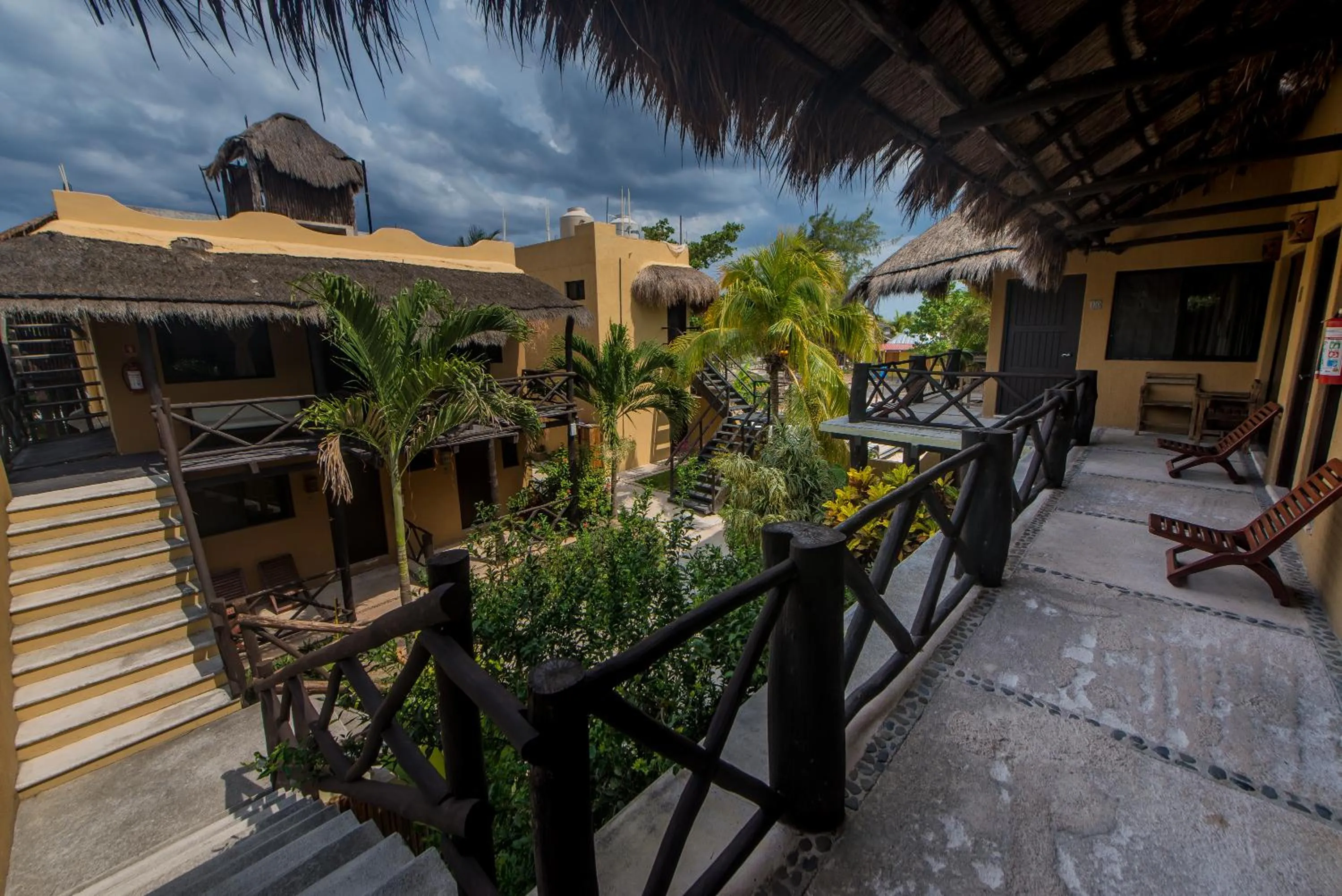 Garden view in Hotel Luna De Plata Mahahual