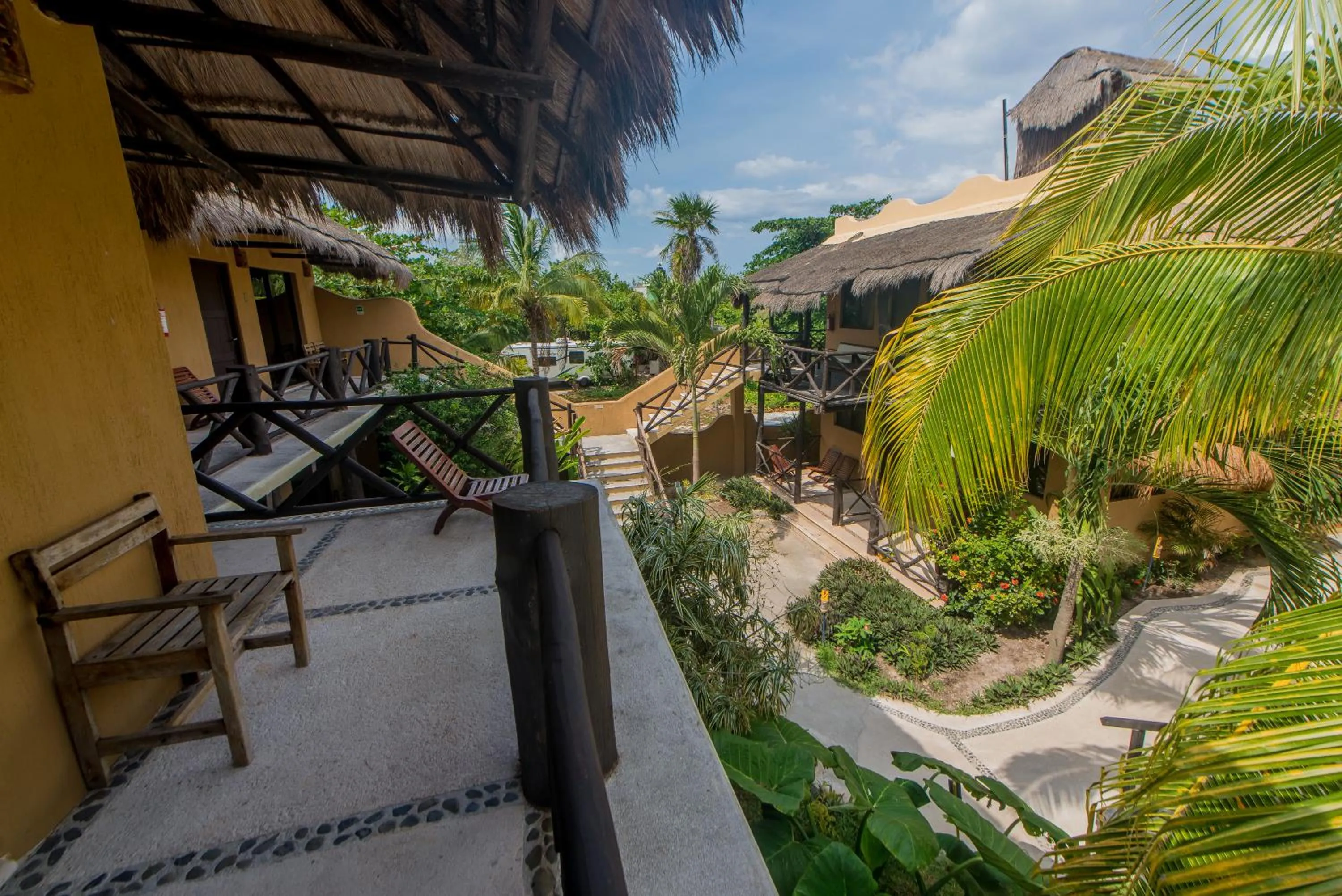 Garden in Hotel Luna De Plata Mahahual