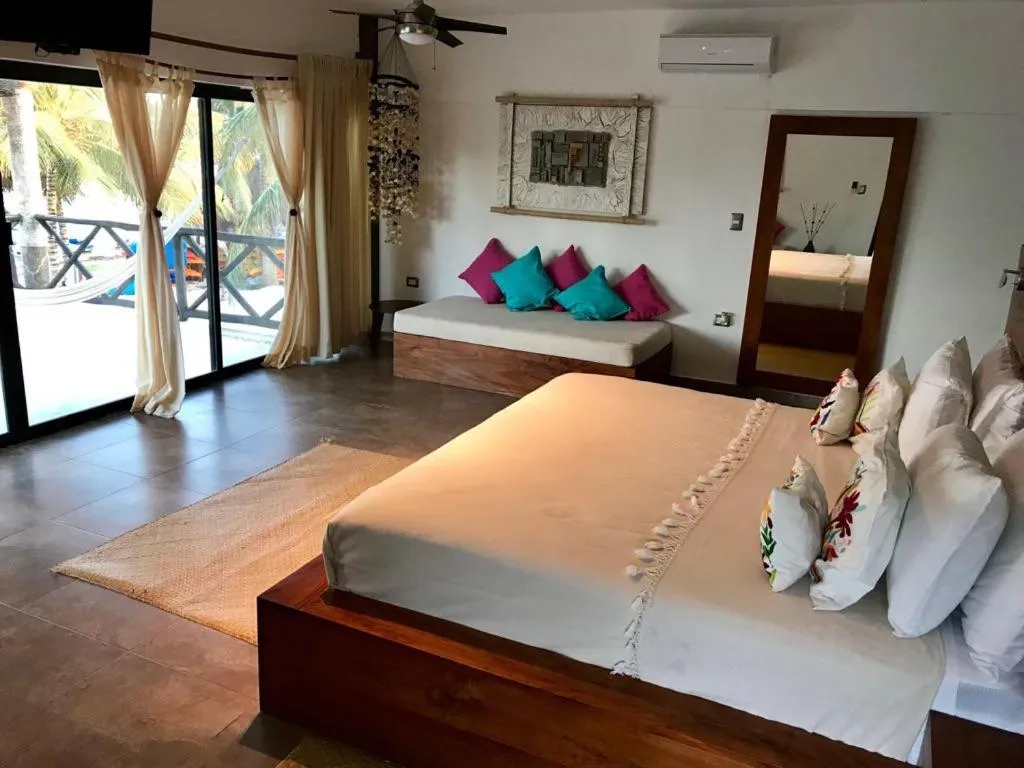 Decorative detail, Bed in Hotel Luna De Plata Mahahual