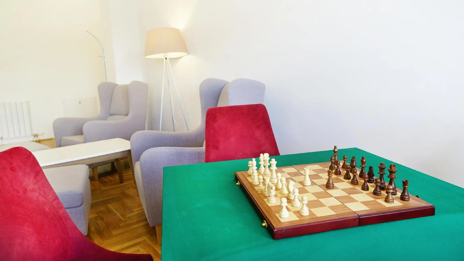 Communal lounge/ TV room in Novel Inn