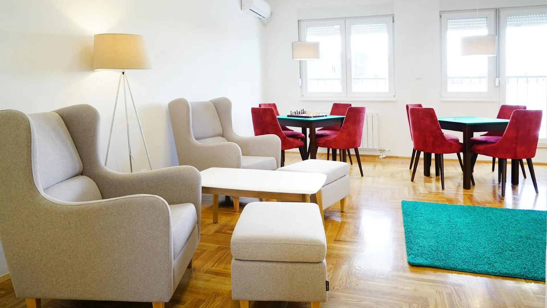 Communal lounge/ TV room in Novel Inn