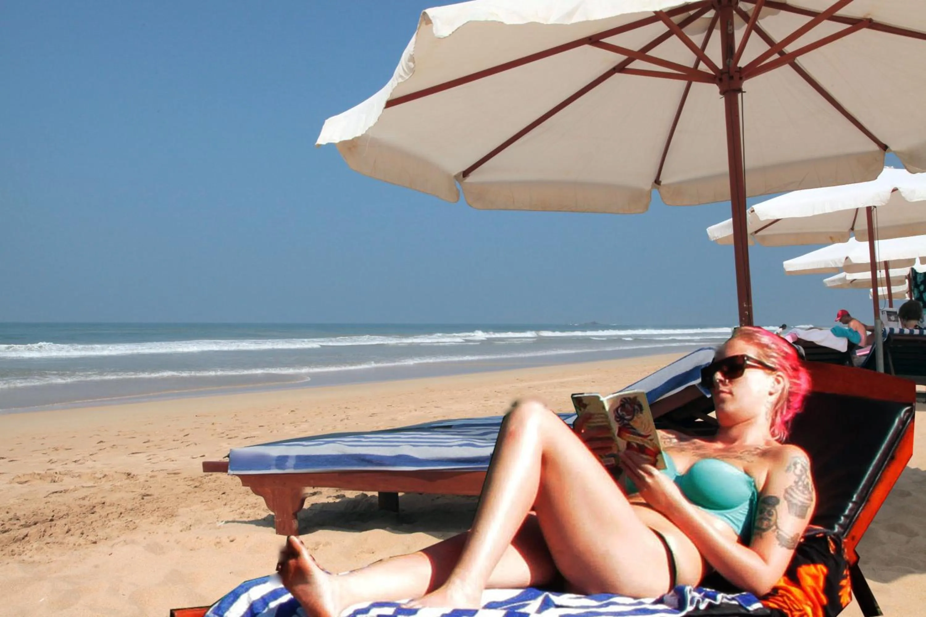 People in Wunderbar Beach Hotel