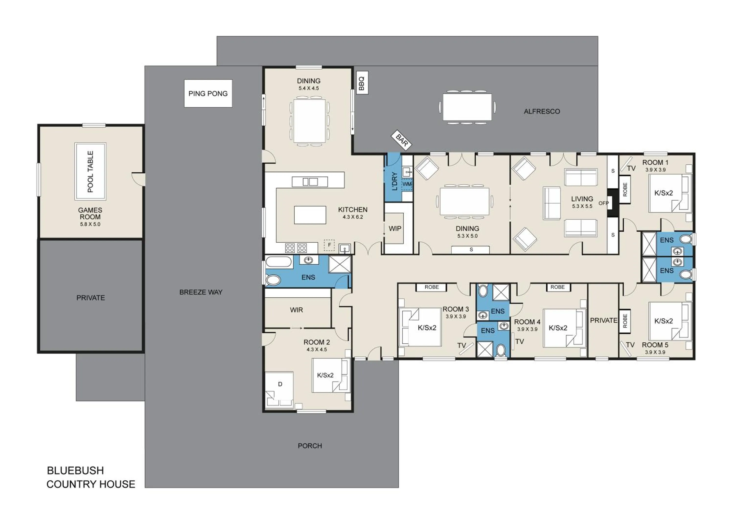 Floor plan in Bluebush Estate