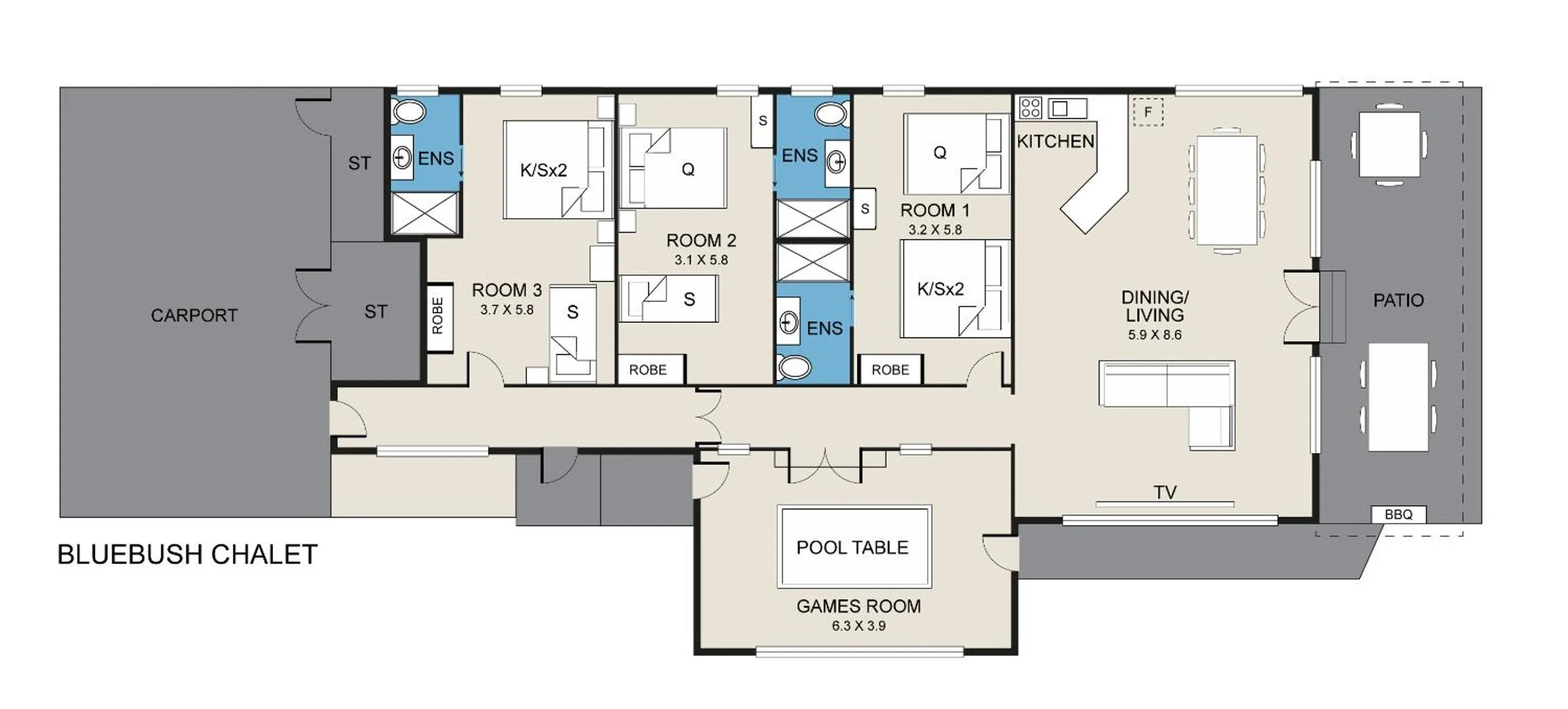 Floor plan in Bluebush Estate