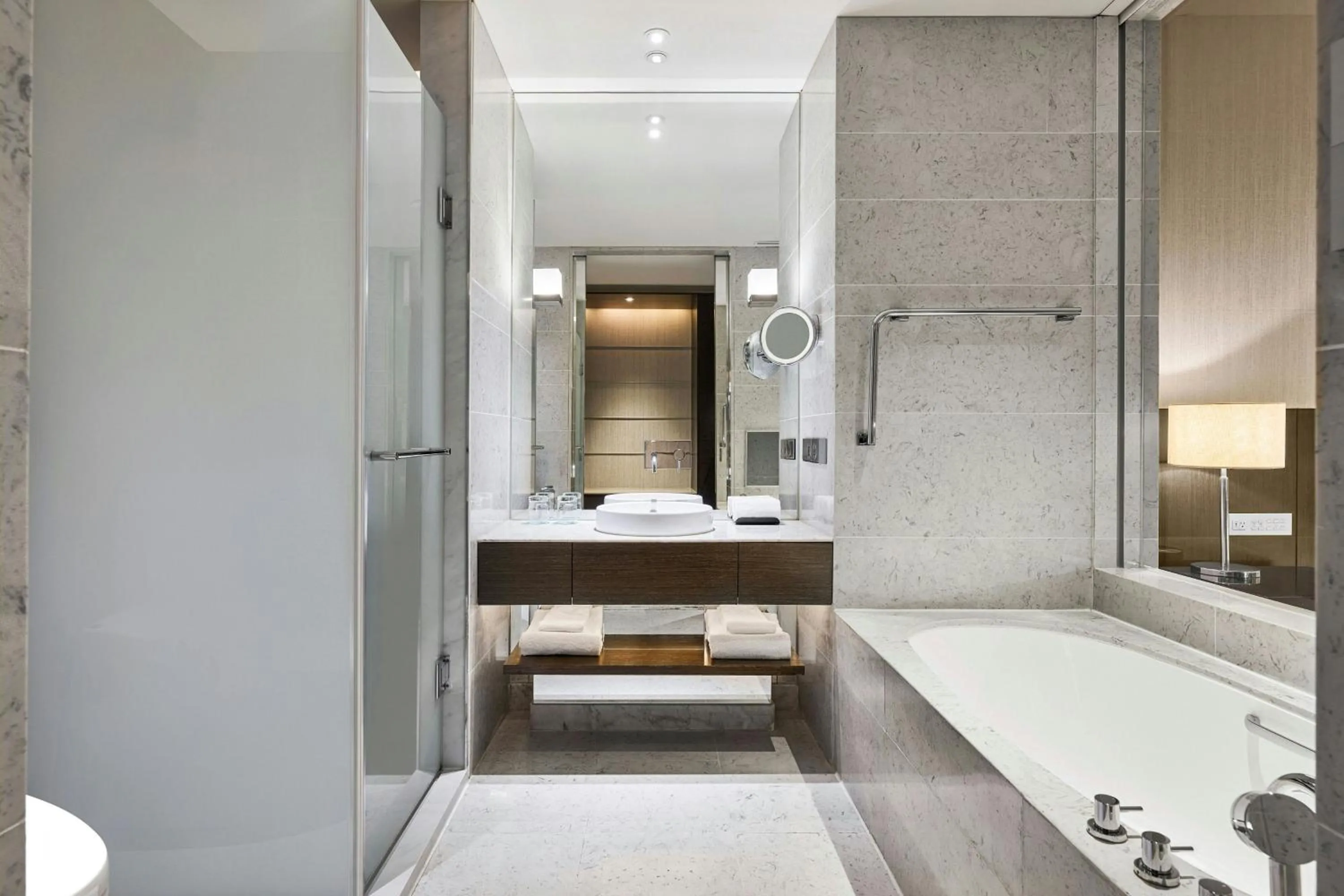 Bathroom, Bed in Le Meridien Taipei