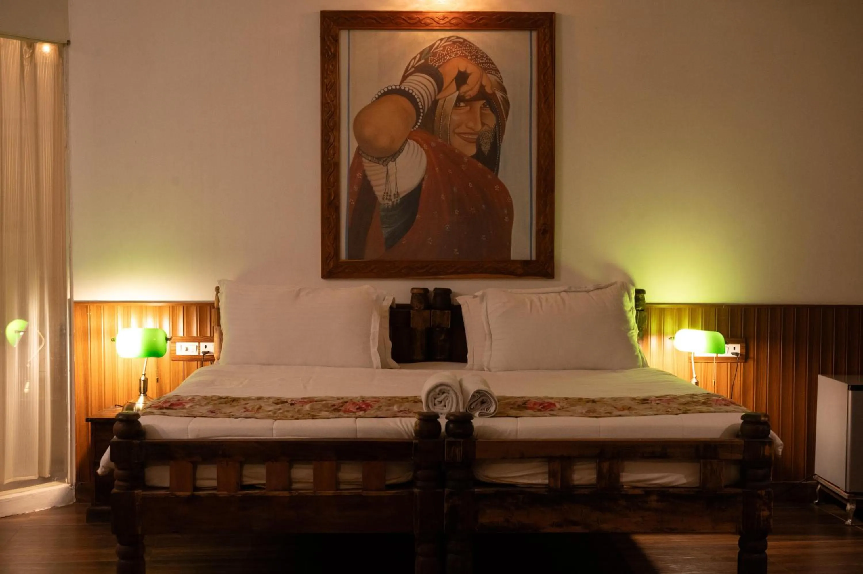 Bed in Mandore Guest House