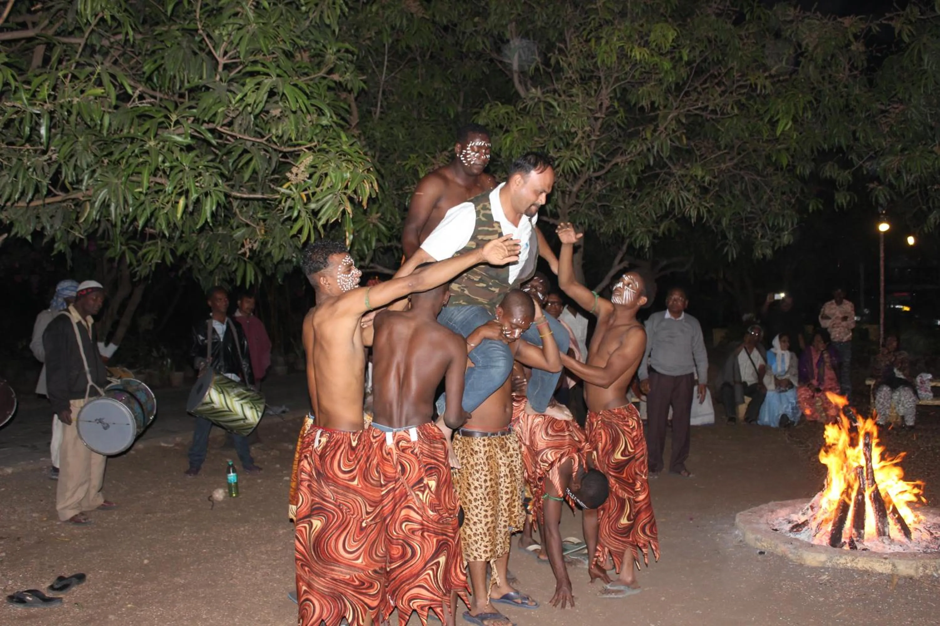 People in Gir Jungle Lodge