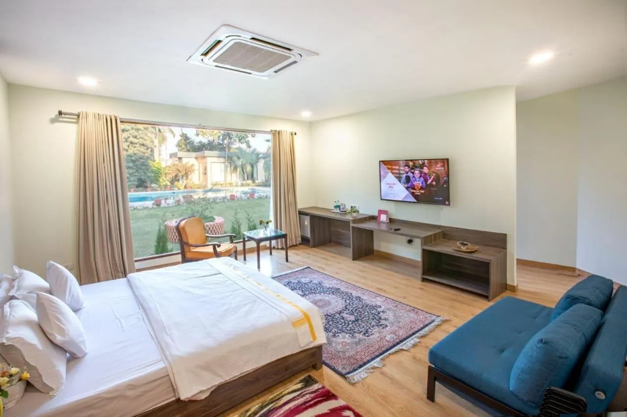 Bed in The Radha Ashok