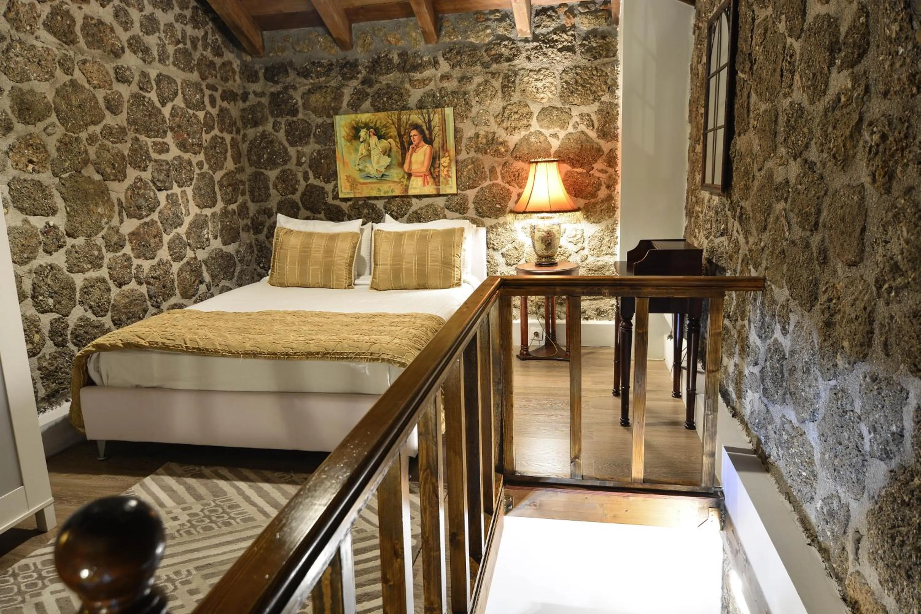 Photo of the whole room, Bed in Trikalon Muses Art Suites