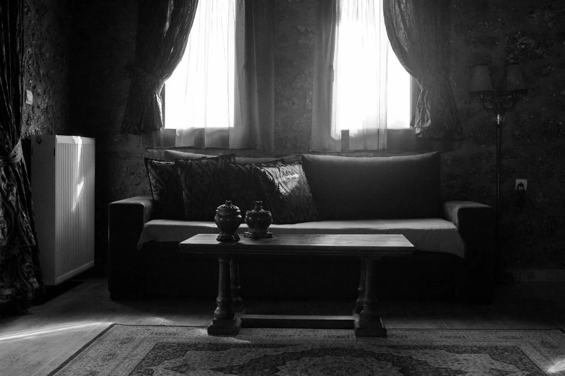 Living room in Trikalon Muses Art Suites