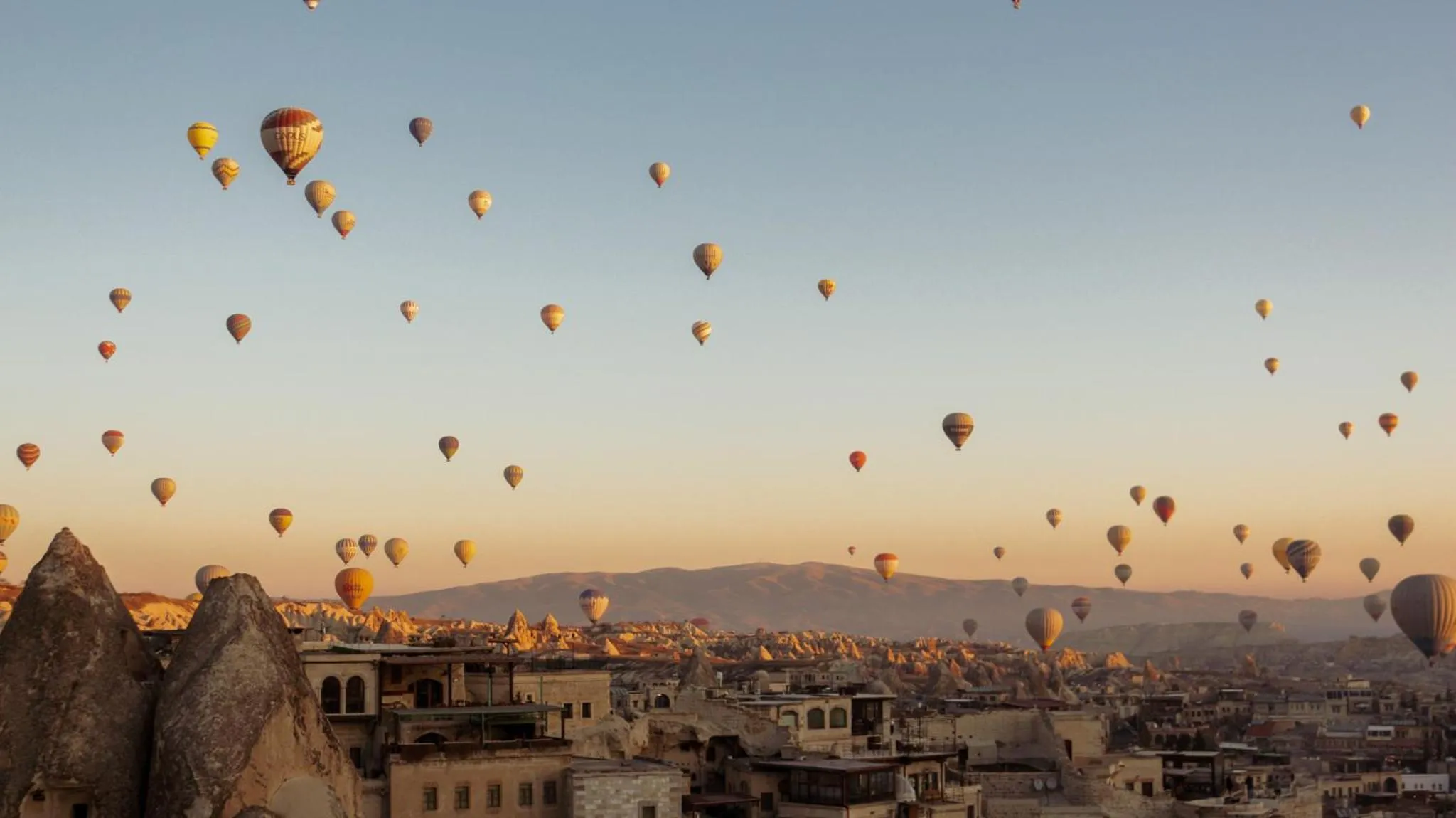 Natural landscape in Mithra Cave Cappadocia