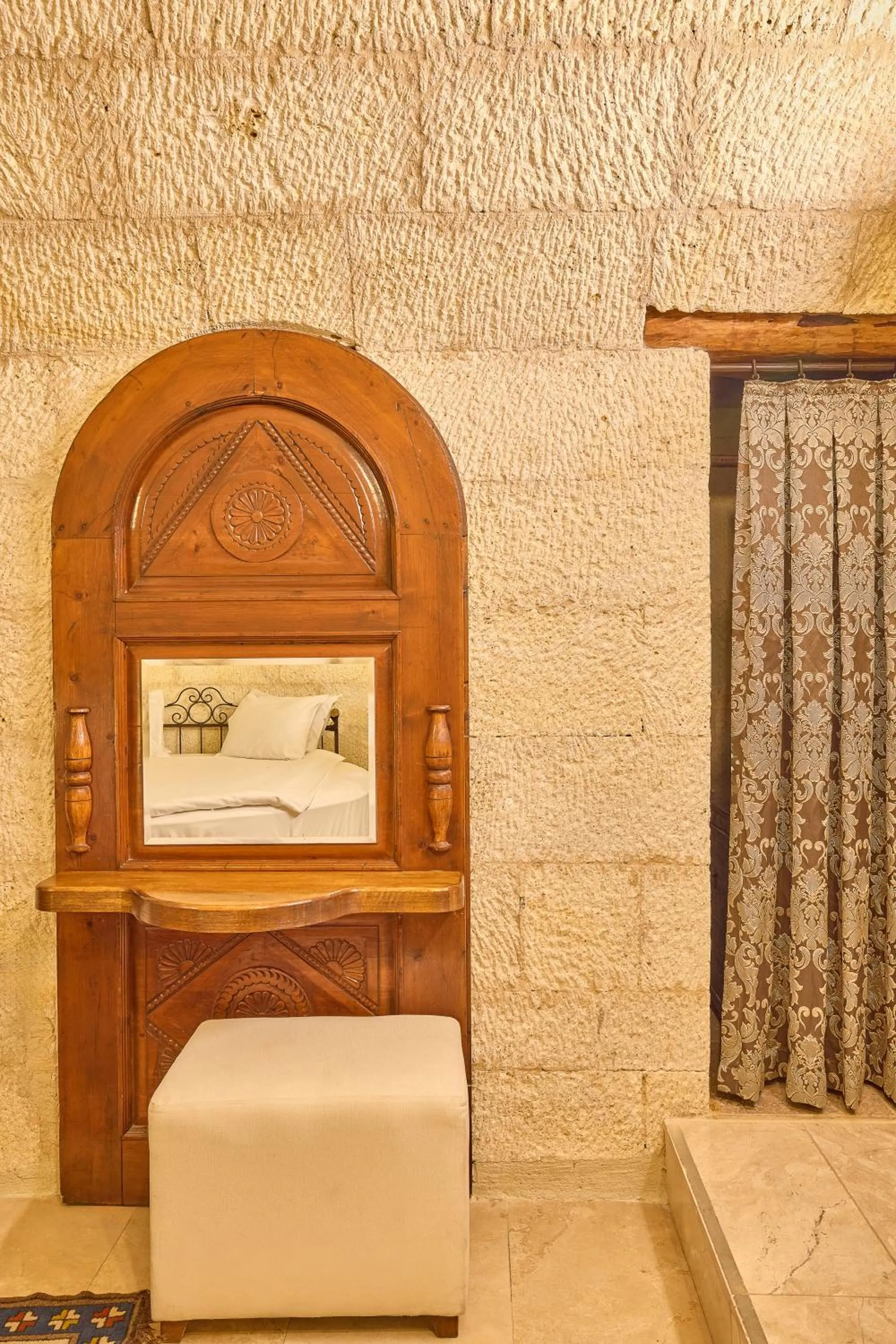 Decorative detail in Mithra Cave Cappadocia