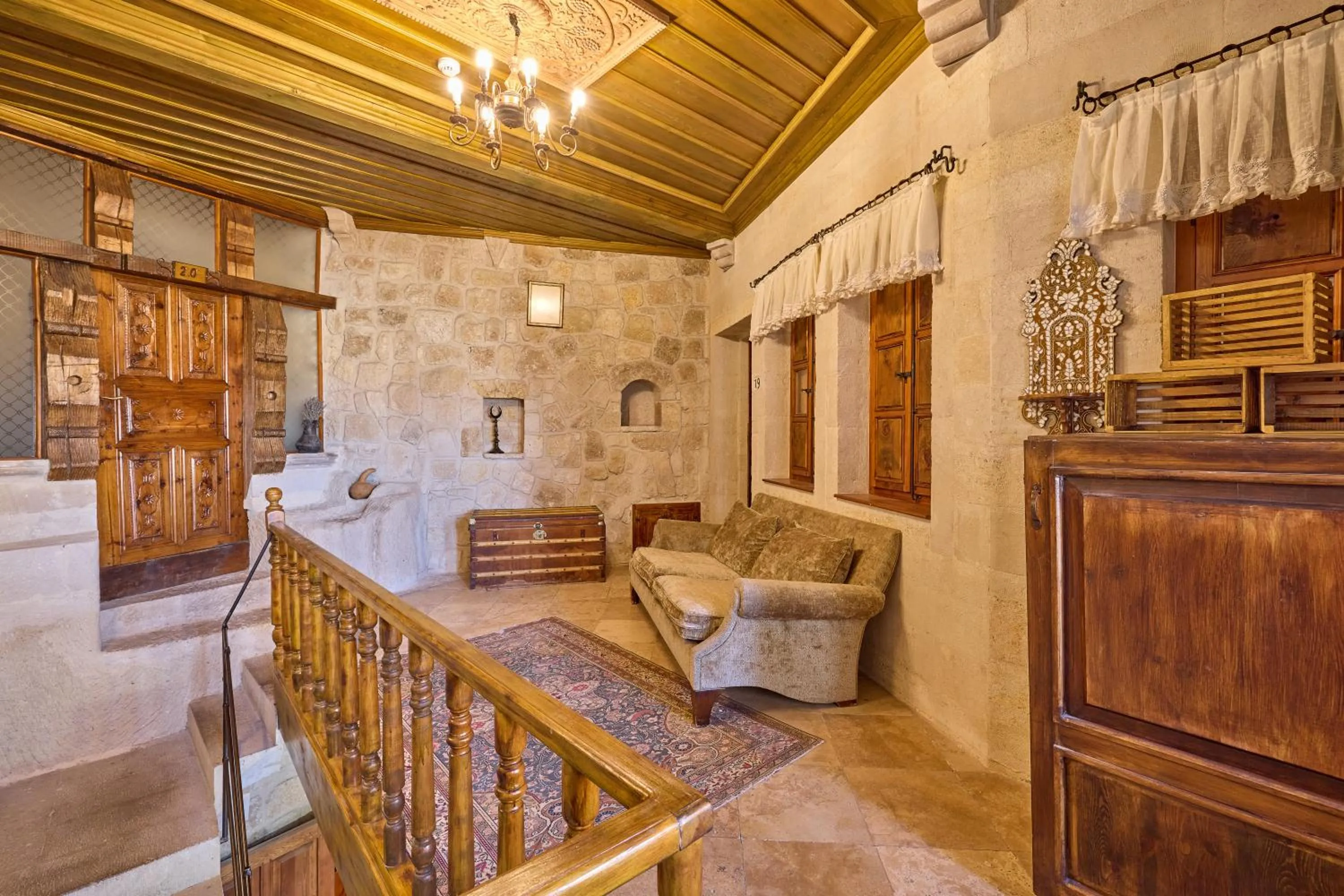 Decorative detail in Mithra Cave Cappadocia