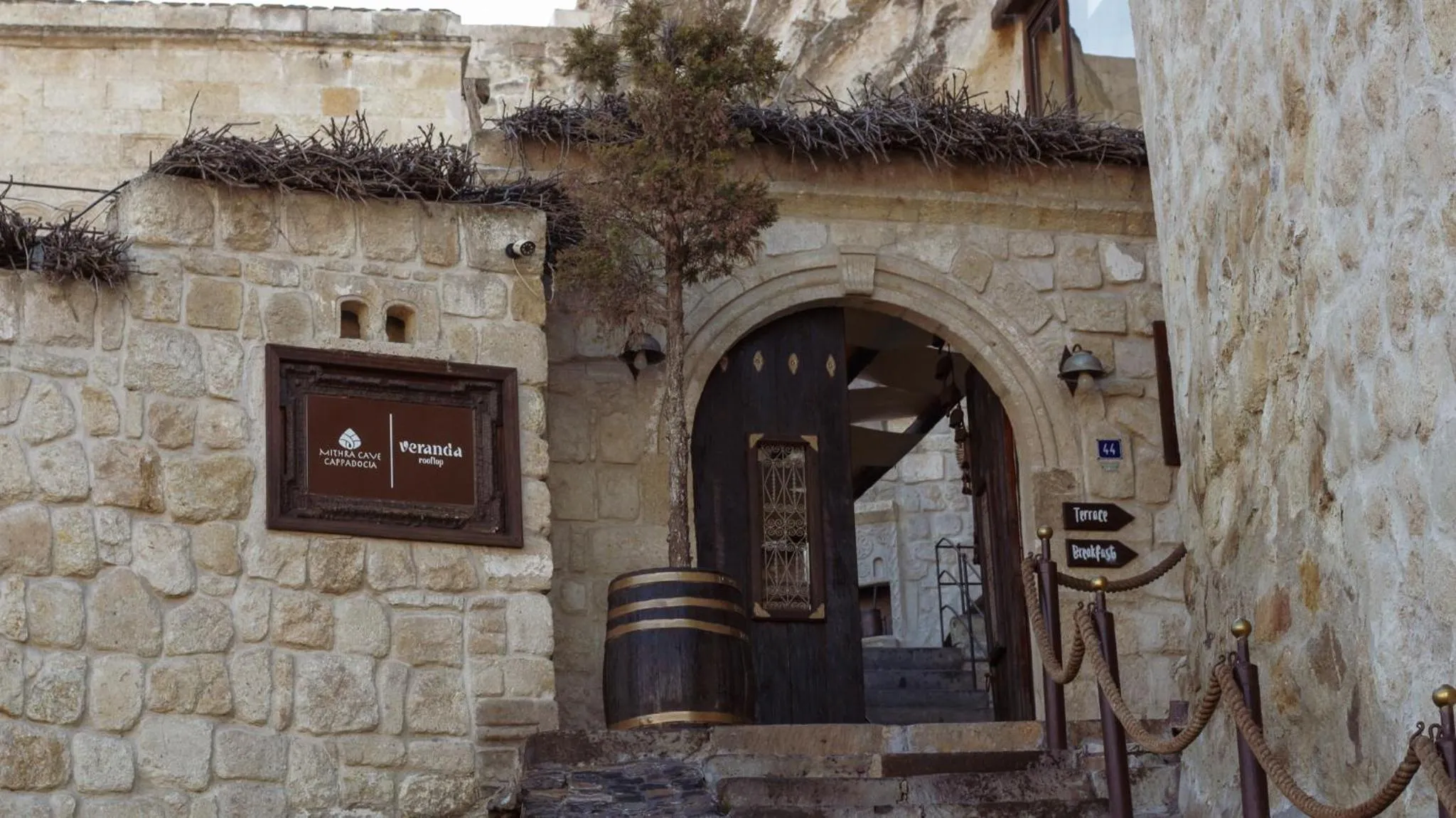 Facade/entrance in Mithra Cave Cappadocia